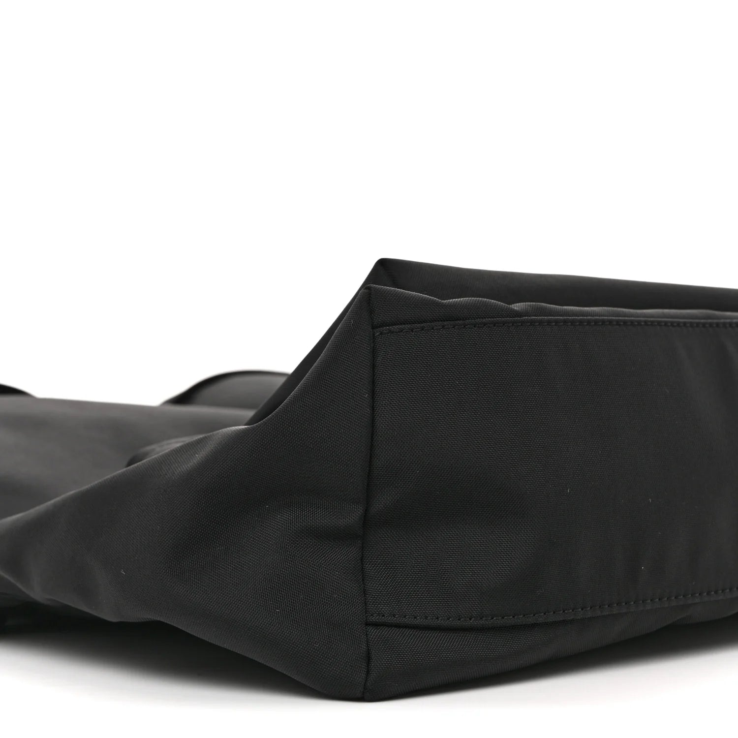 Sport Nylon Logo Embroidered Large Wheel Backpack Black