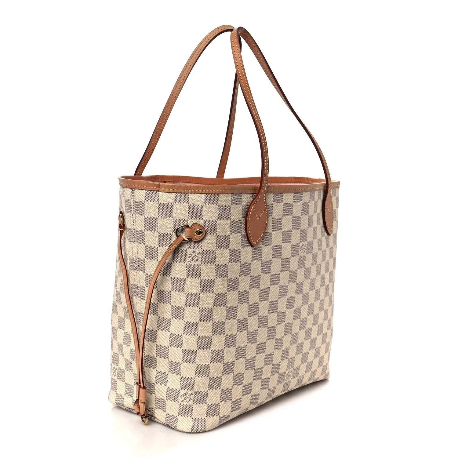Damier Azur Neo Neverfull MM Rose Ballerine