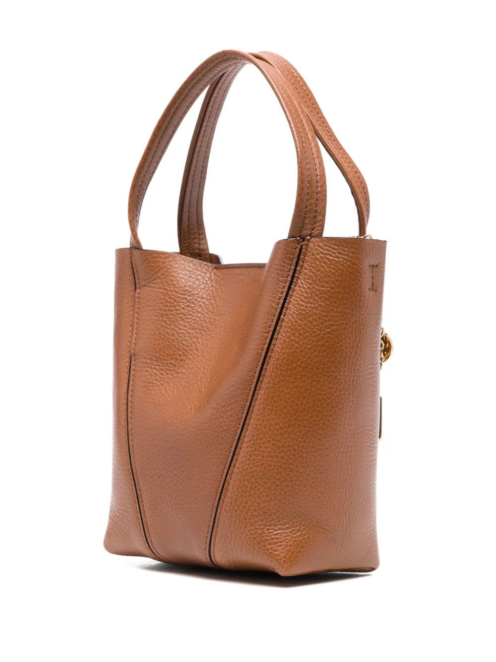 SPIN SMALL LEATHER TOTE