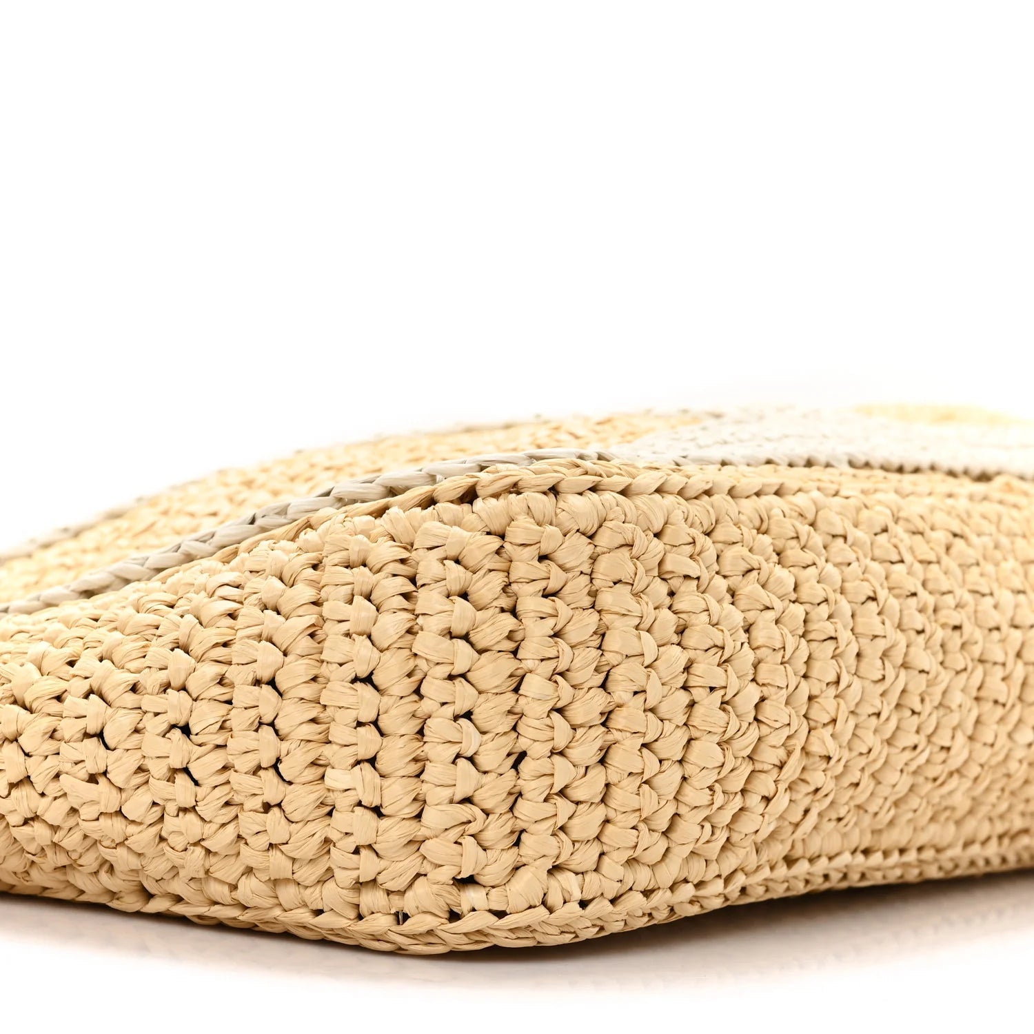 Raffia V Shoulder Bag