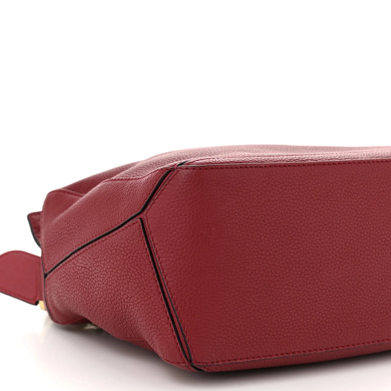 Grained Calfskin Small Puzzle Bag Rouge