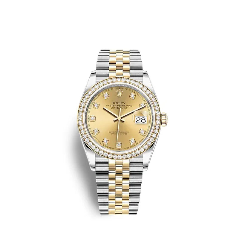 Datejust 36 Oystersteel and Yellow Gold Ref# 126283RBR-0003