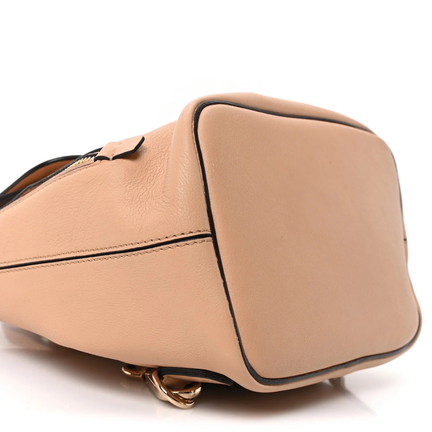 Suede Calfskin Small Faye Backpack Blushy Pink