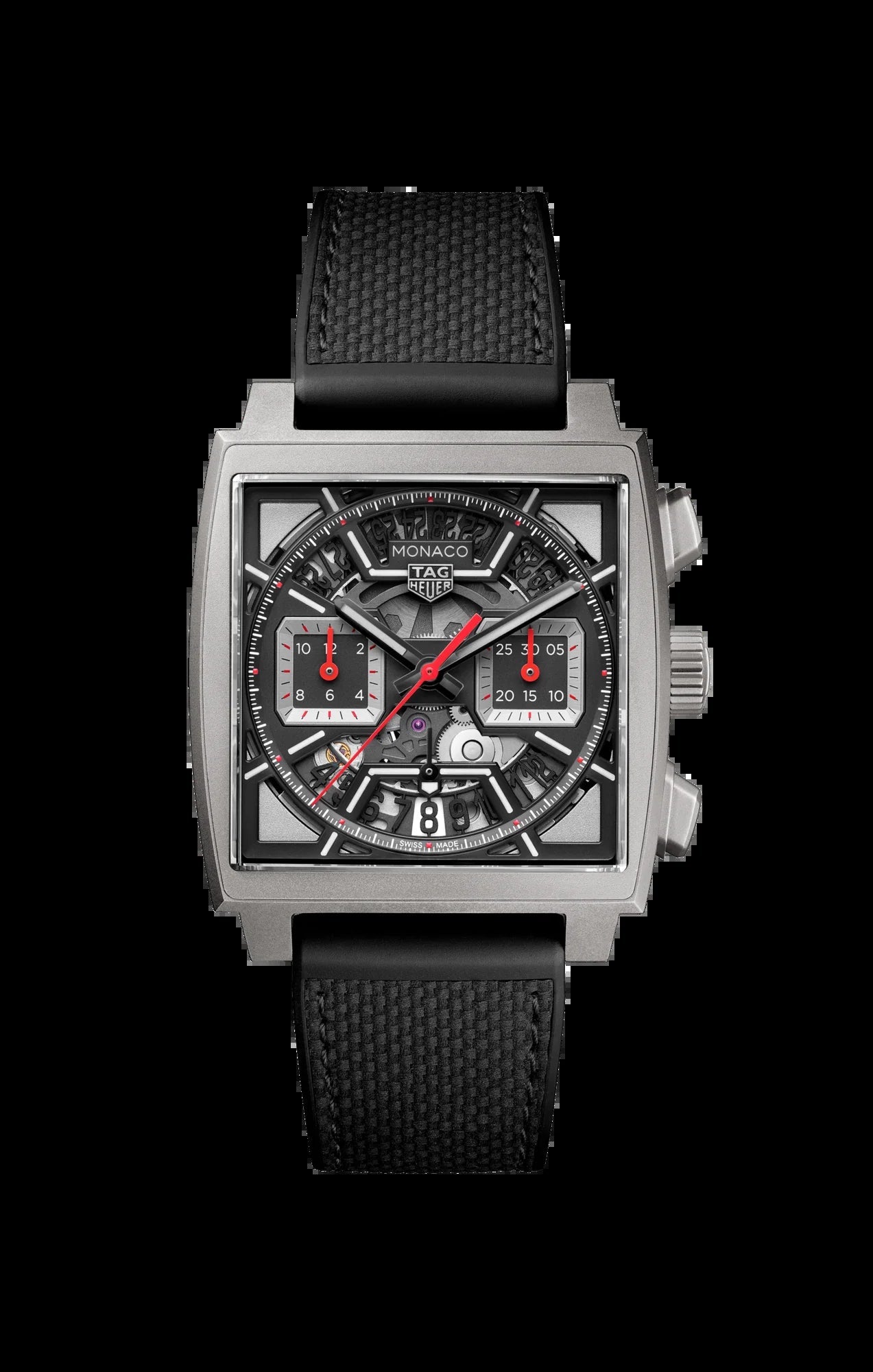 Unworn  Monaco Chronograph Skeleton, Titanium, Automatic, 39Mm, Ref# CBL2183.FT6236, Box and Papers