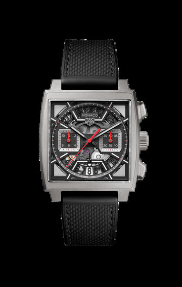 Unworn  Monaco Chronograph Skeleton, Titanium, Automatic, 39Mm, Ref# CBL2183.FT6236, Box and Papers