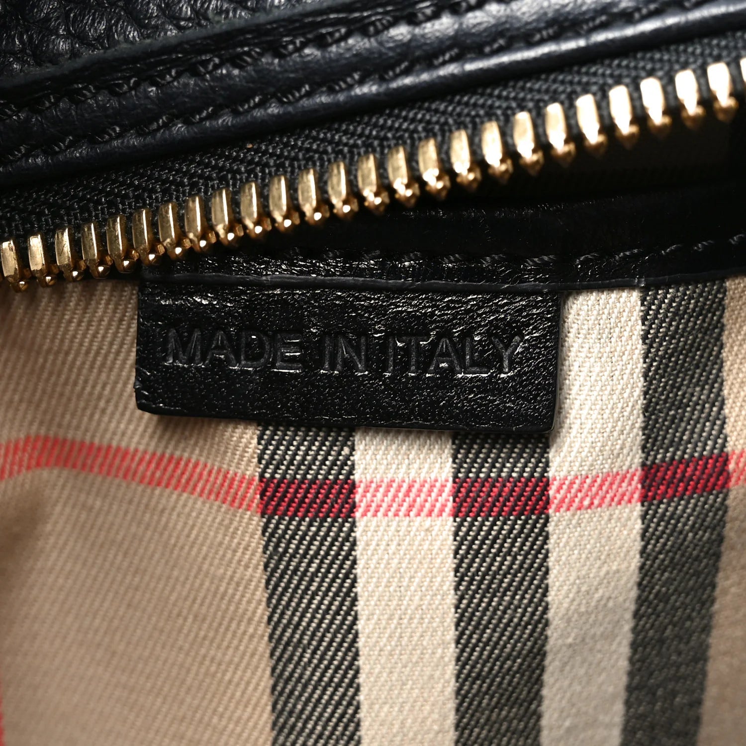 Grainy Calfskin Medium Minford Portrait Tote Black