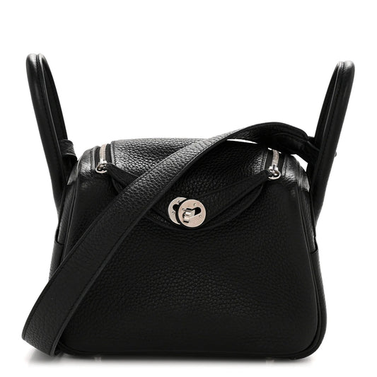 Taurillon Clemence Mini Lindy 20 Black