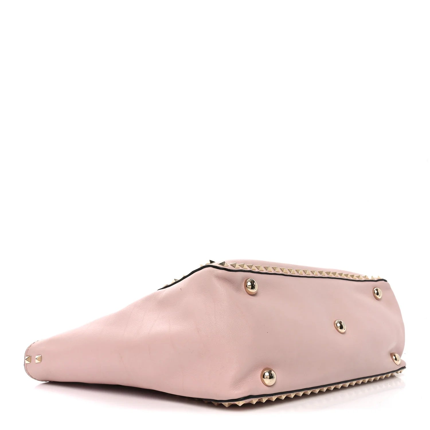 Vitello Medium Rockstud Tote Poudre
