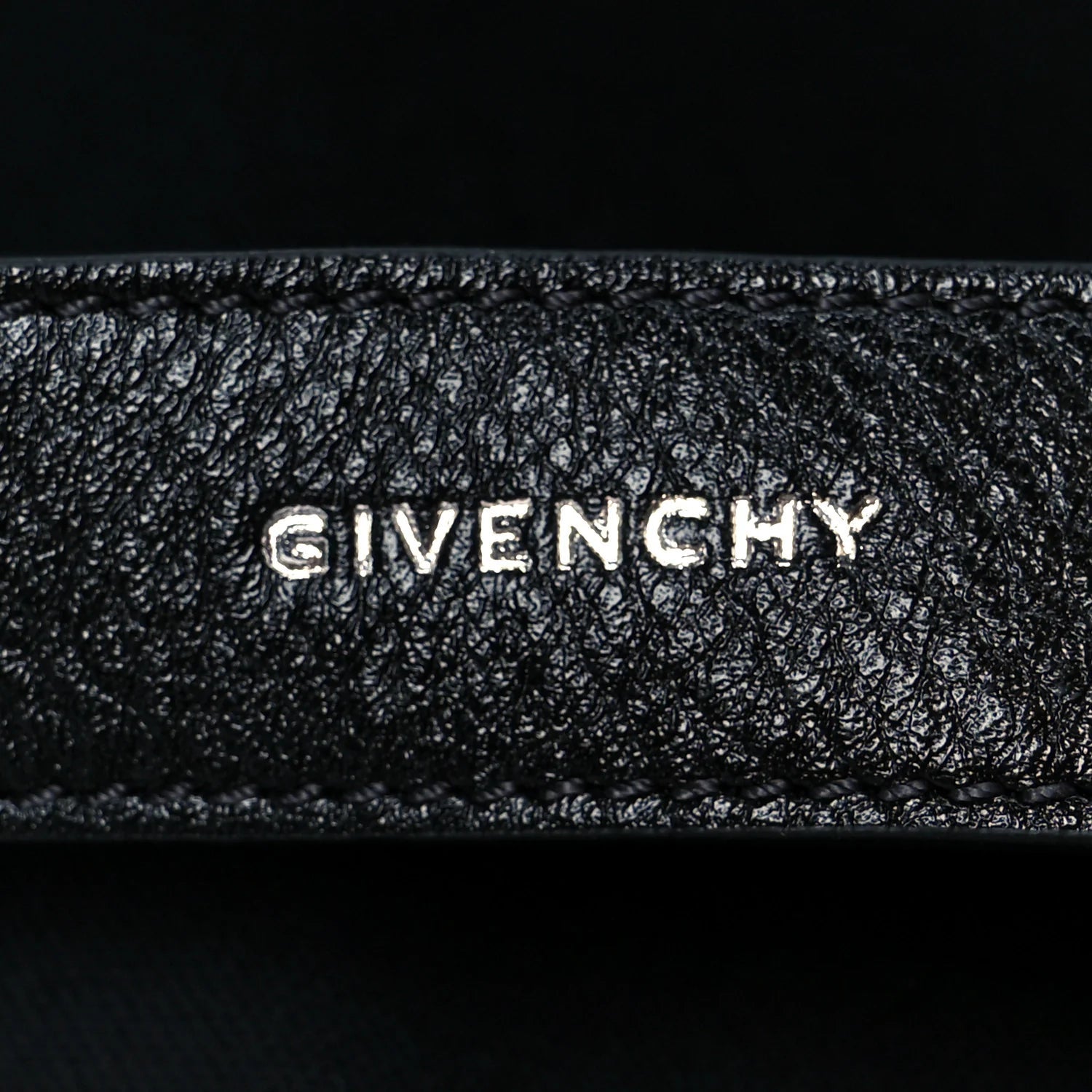 Tumbled Calfskin Large Voyou Bag Black