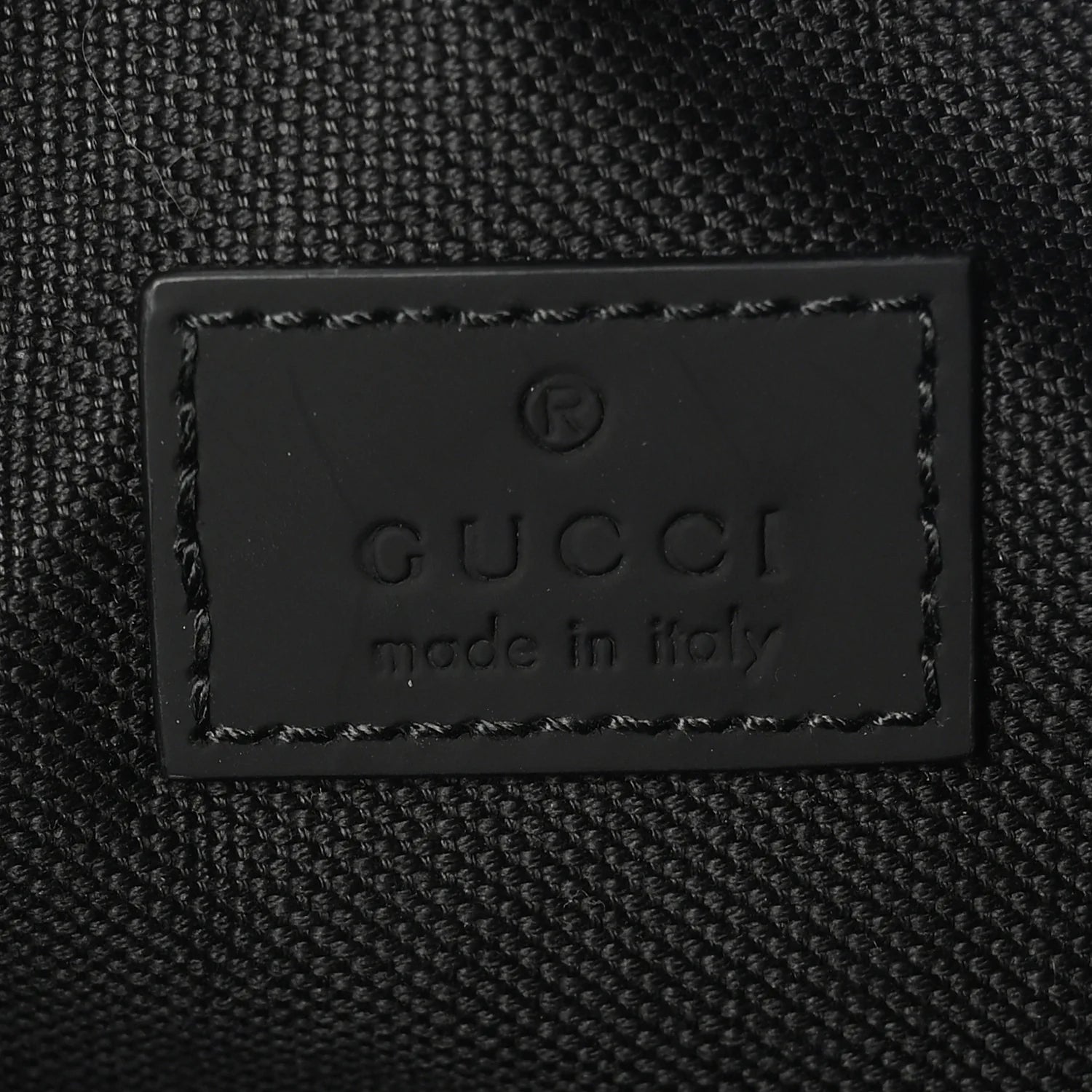 Rubber Effect Calfskin GG Mini Crossbody Bag Black