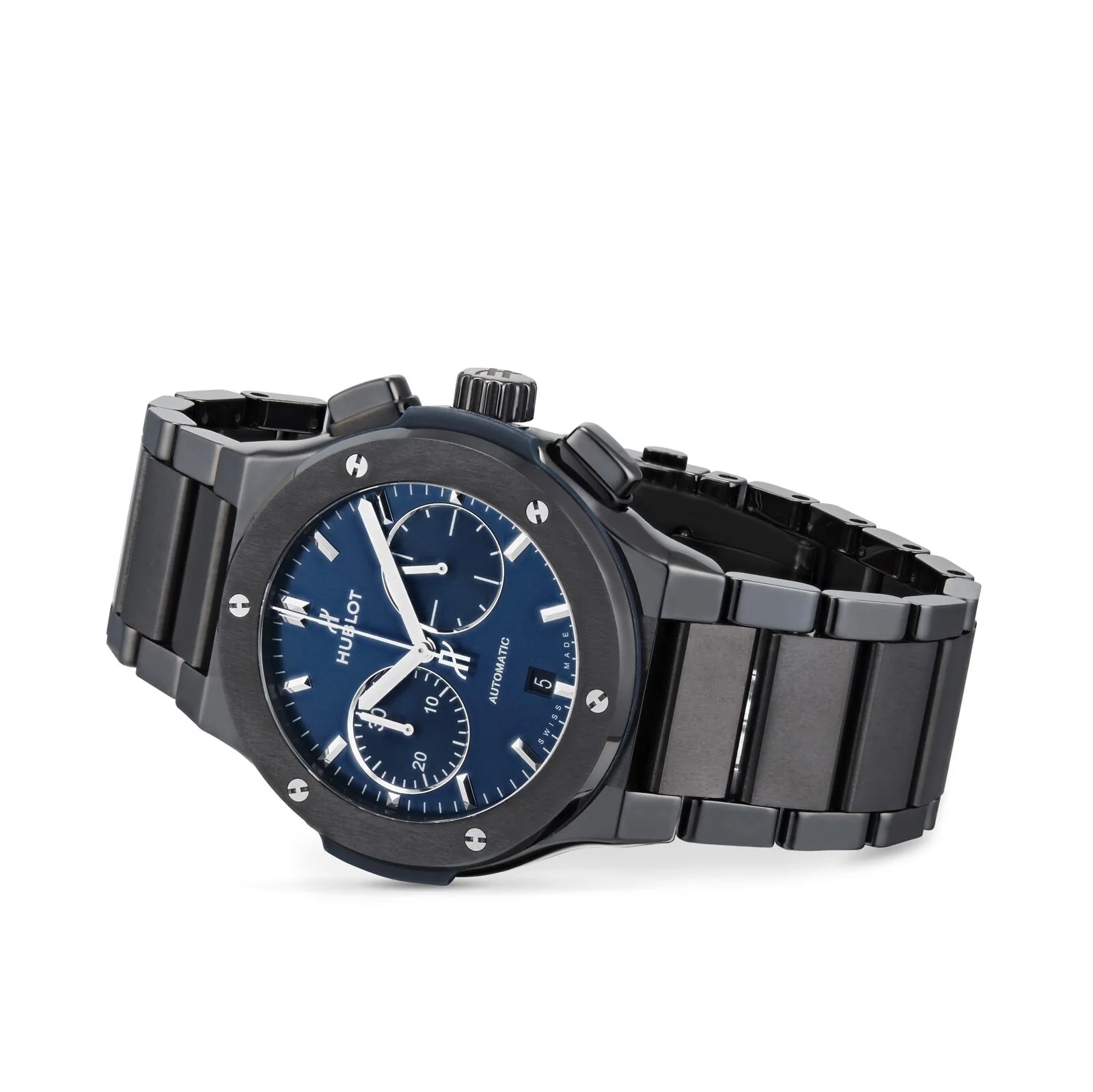 Classic Fusion Chronograph Automatic 45Mm Ceramic Blue, Ref# 520.CM.7170.CM