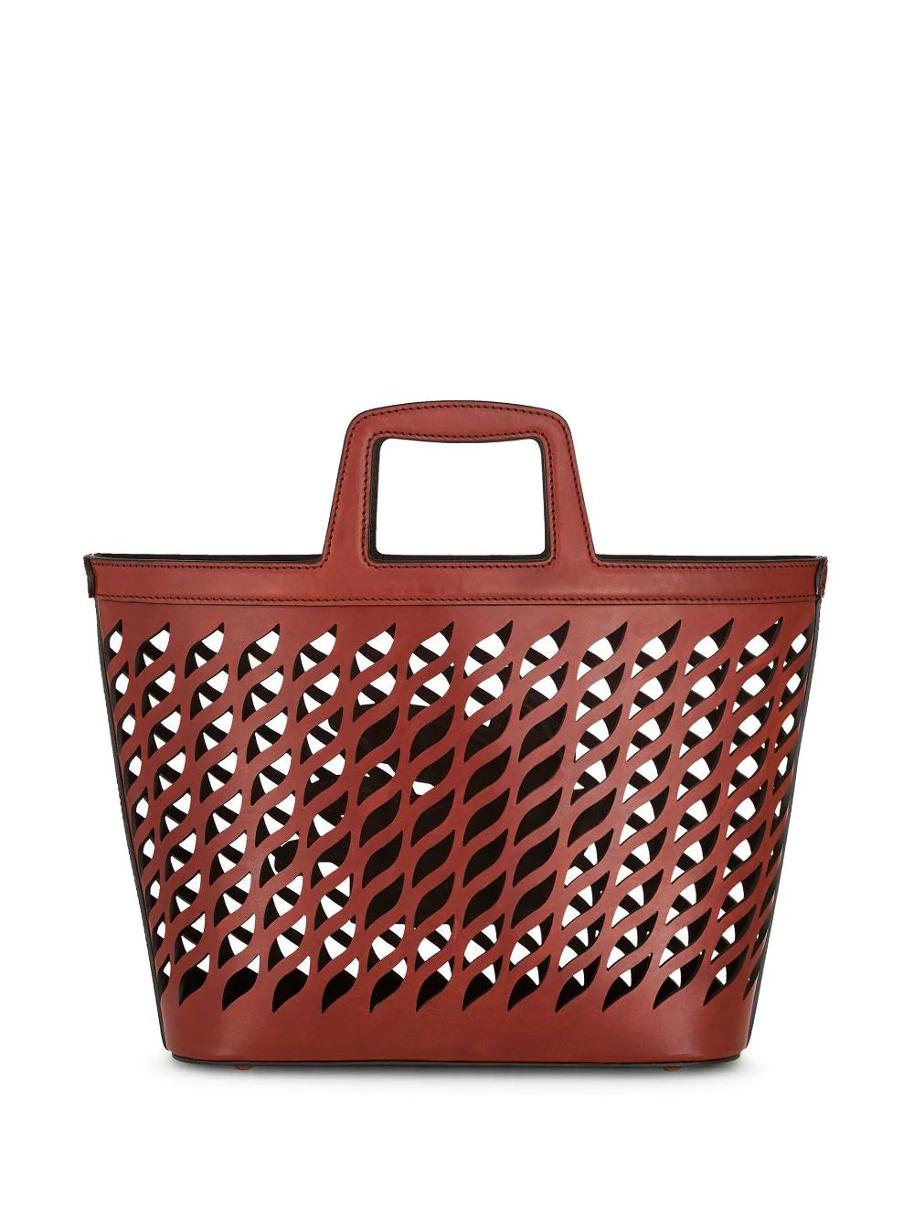 PERFORATED LEATHER SHOPPING BAG