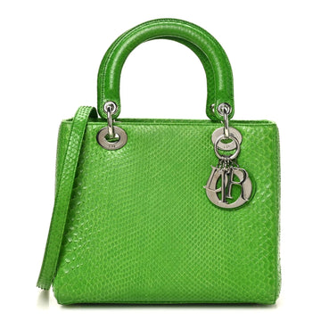 Snakeskin Medium Lady Dior Green