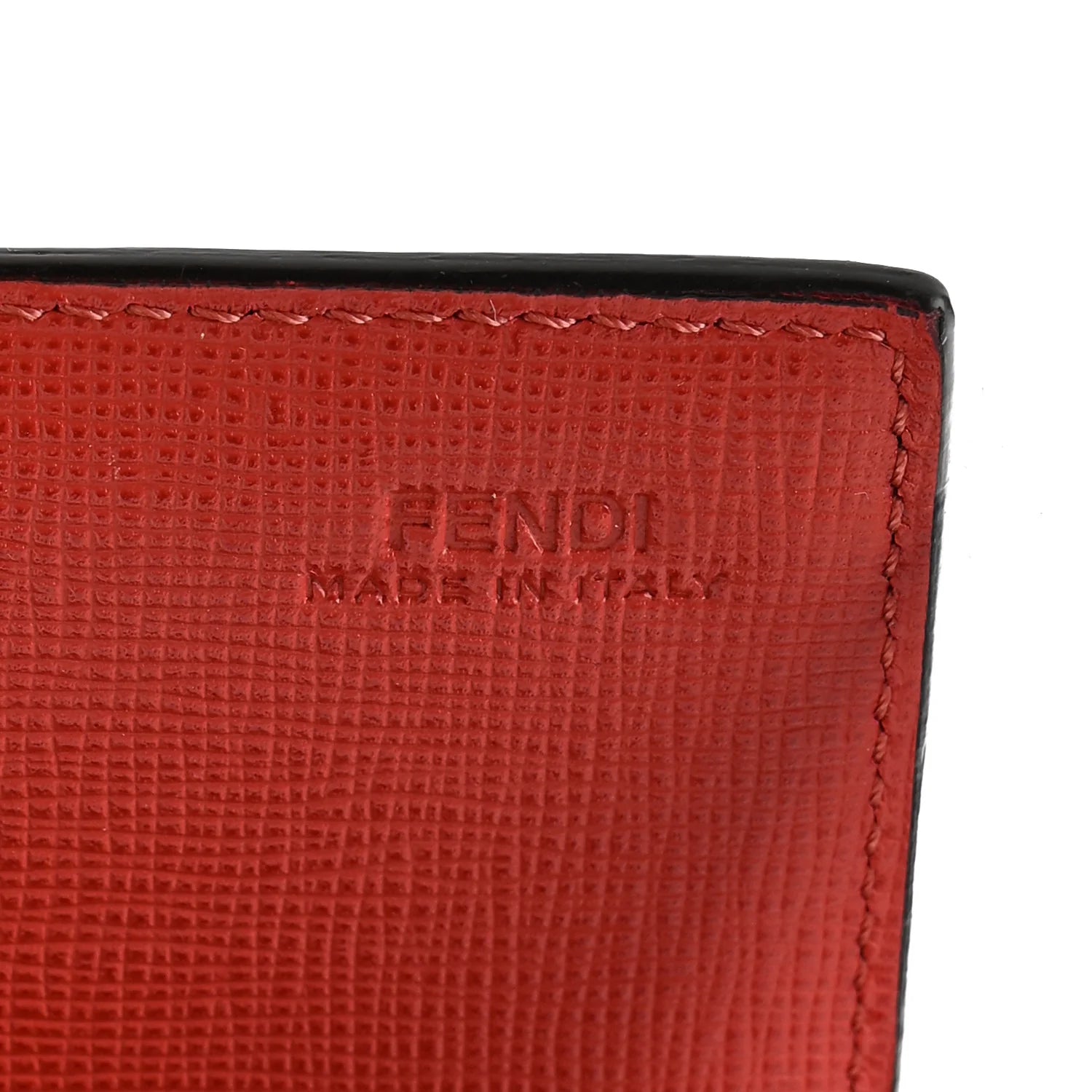 Vitello Elite Monster Eyes Studded Continental Wallet on Chain Carbone White Multicolor