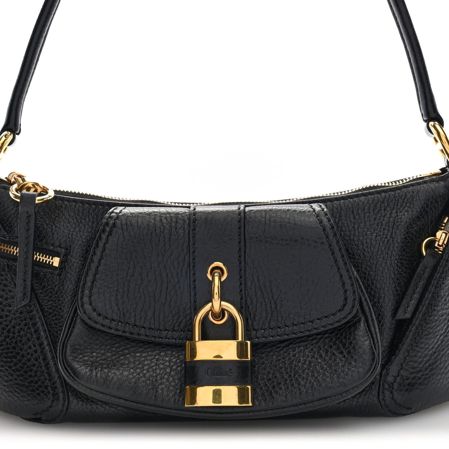 Grained Calfskin the 99 Shoulder Bag Black