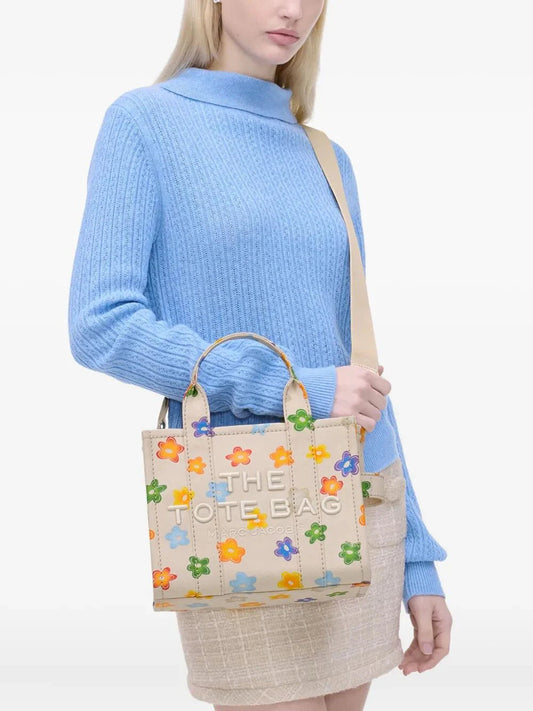 the DAISY CANVAS SMALL TOTE BAG
