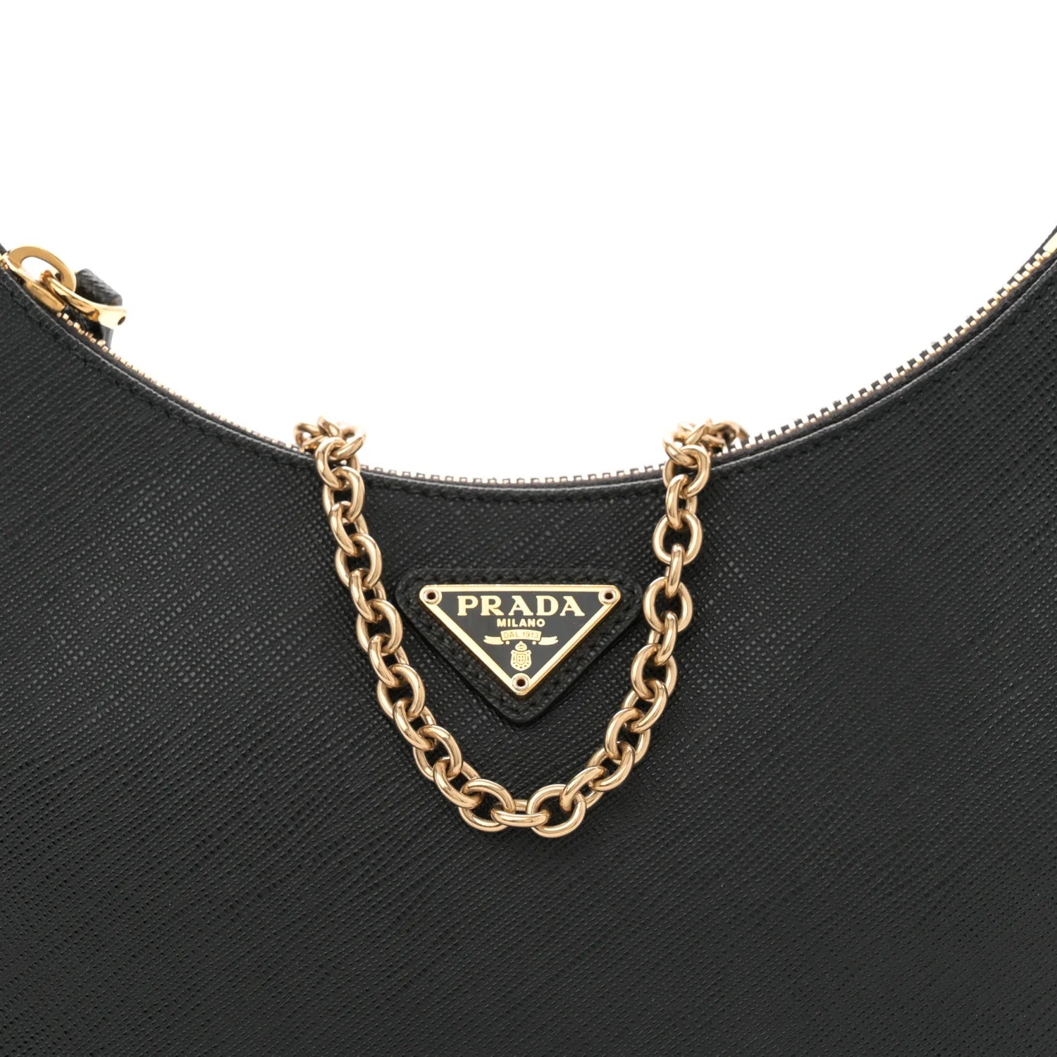 Saffiano Lux Re-Edition 2005 Shoulder Bag Black