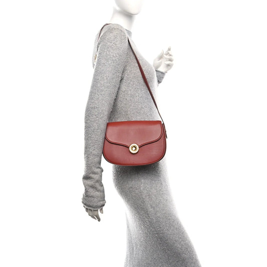 Grained Calfskin Small Ghiera Bag Deep Kummel