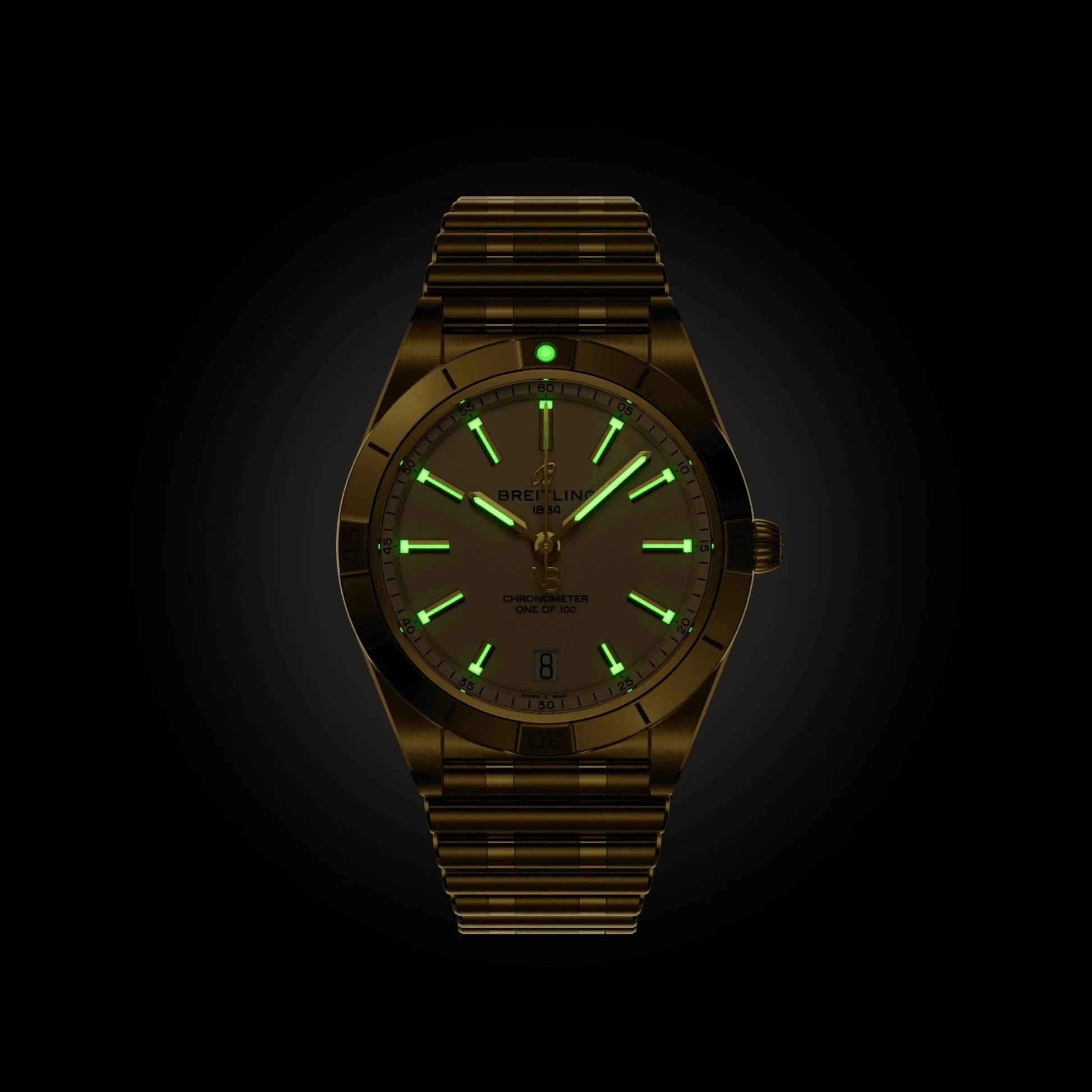 Chronomat Automatic 36 Victoria Beckham, 18K Yellow Gold, Ref# K103801A1A1K1, Unworn 2024