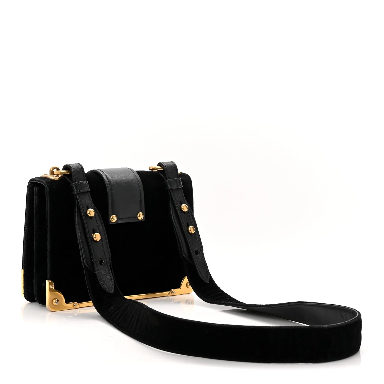 Velvet City Calfskin Cahier Bag Black