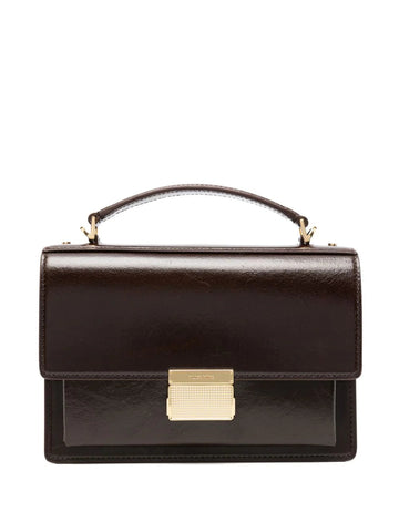 DARK BROWN LEATHER HANDBAGS