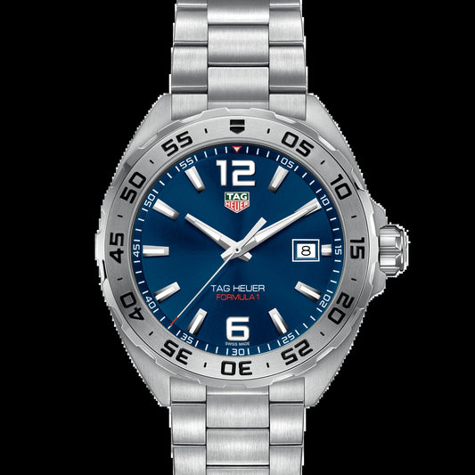 Unworn  Formula 1 Date, Stainless Steel, 41Mm, Ref# WAZ1118.BA0875, Box & Papers