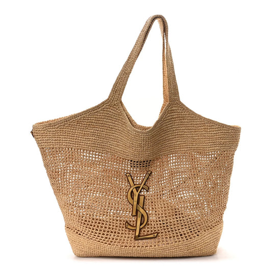 Raffia Icare Shopping Tote Natural