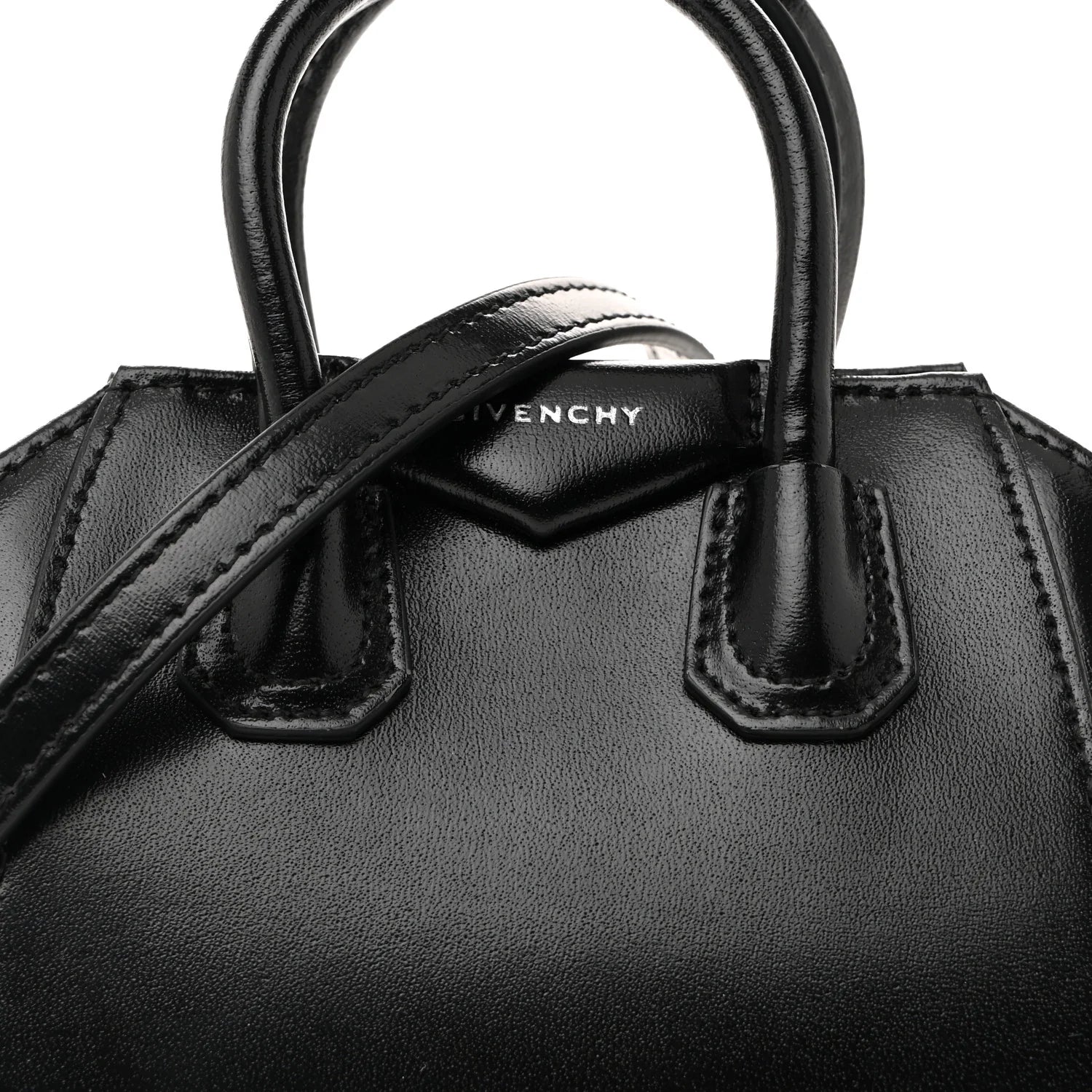 Shiny Lord Calfskin Micro Antigona Black