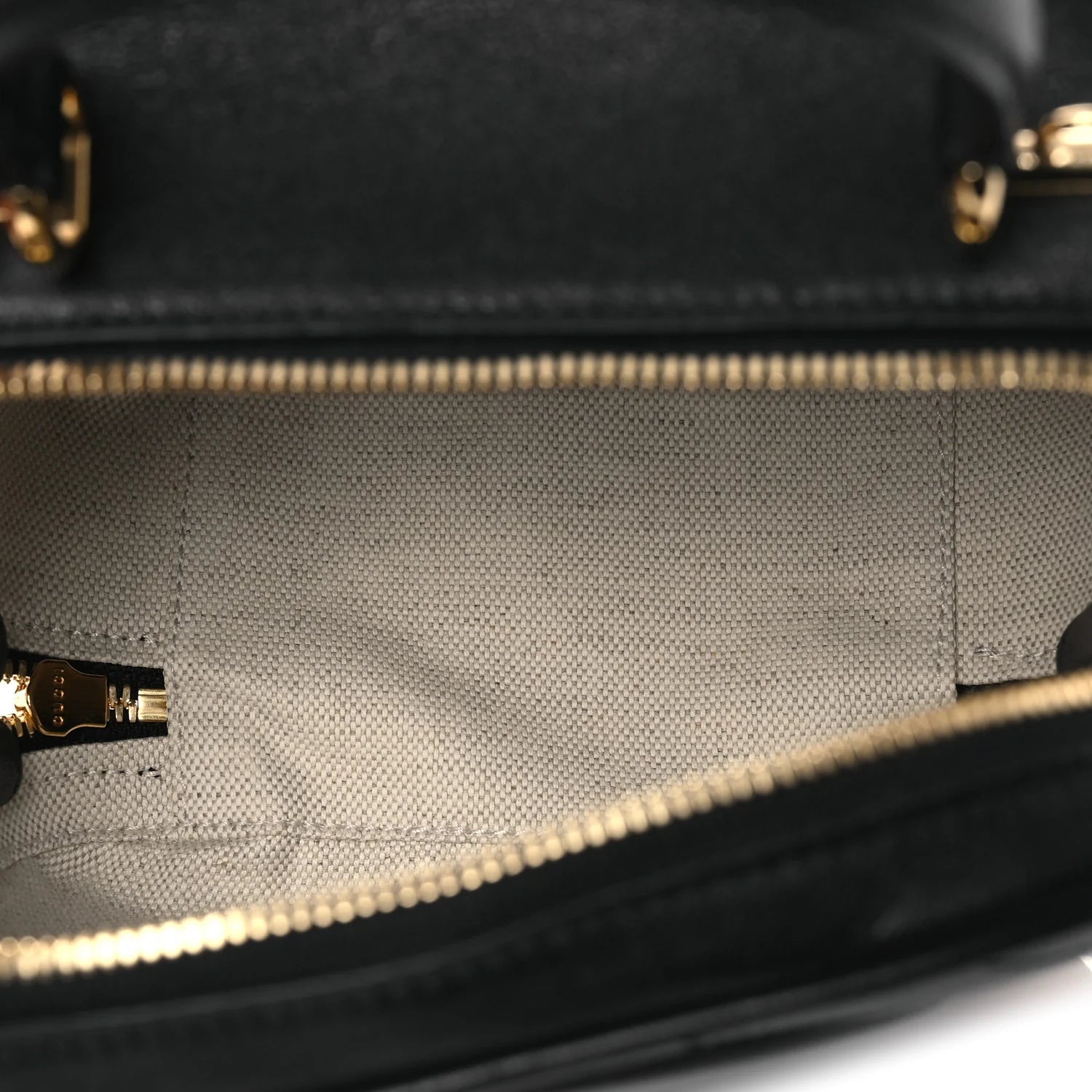 Sakai Be Green Calfskin Diagonal Stitched Blondie Top Handle Bag Black