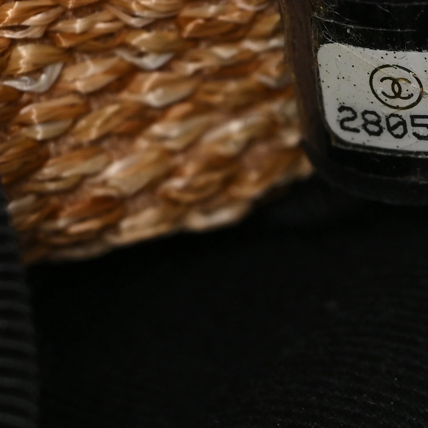 Mixed Fibers Large Shopping Bag Blue Beige