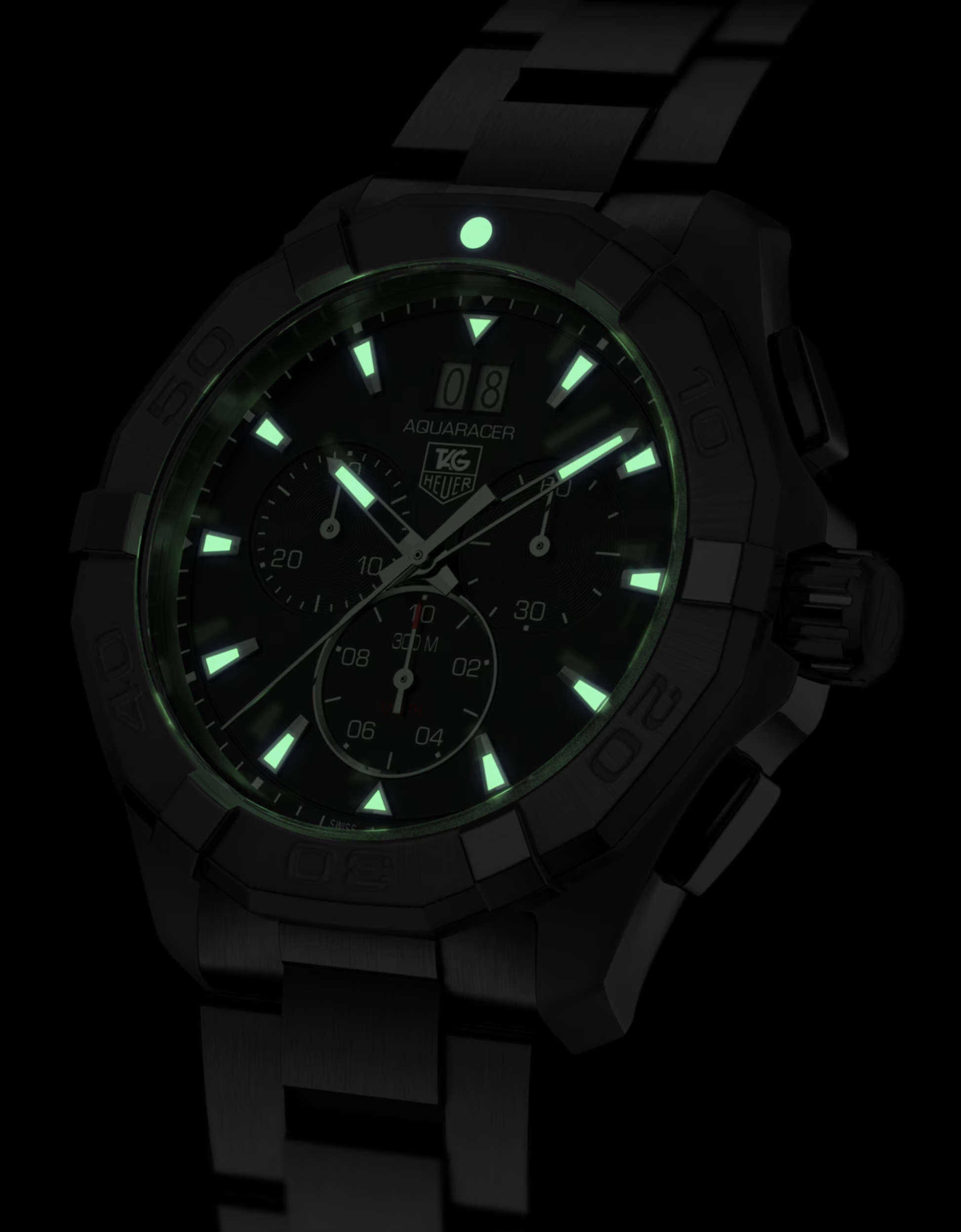 Unworn  Aquaracer Chronograph, 43Mm, Stainless Steel, Ref# CAY1110.BA0927, Box & Papers