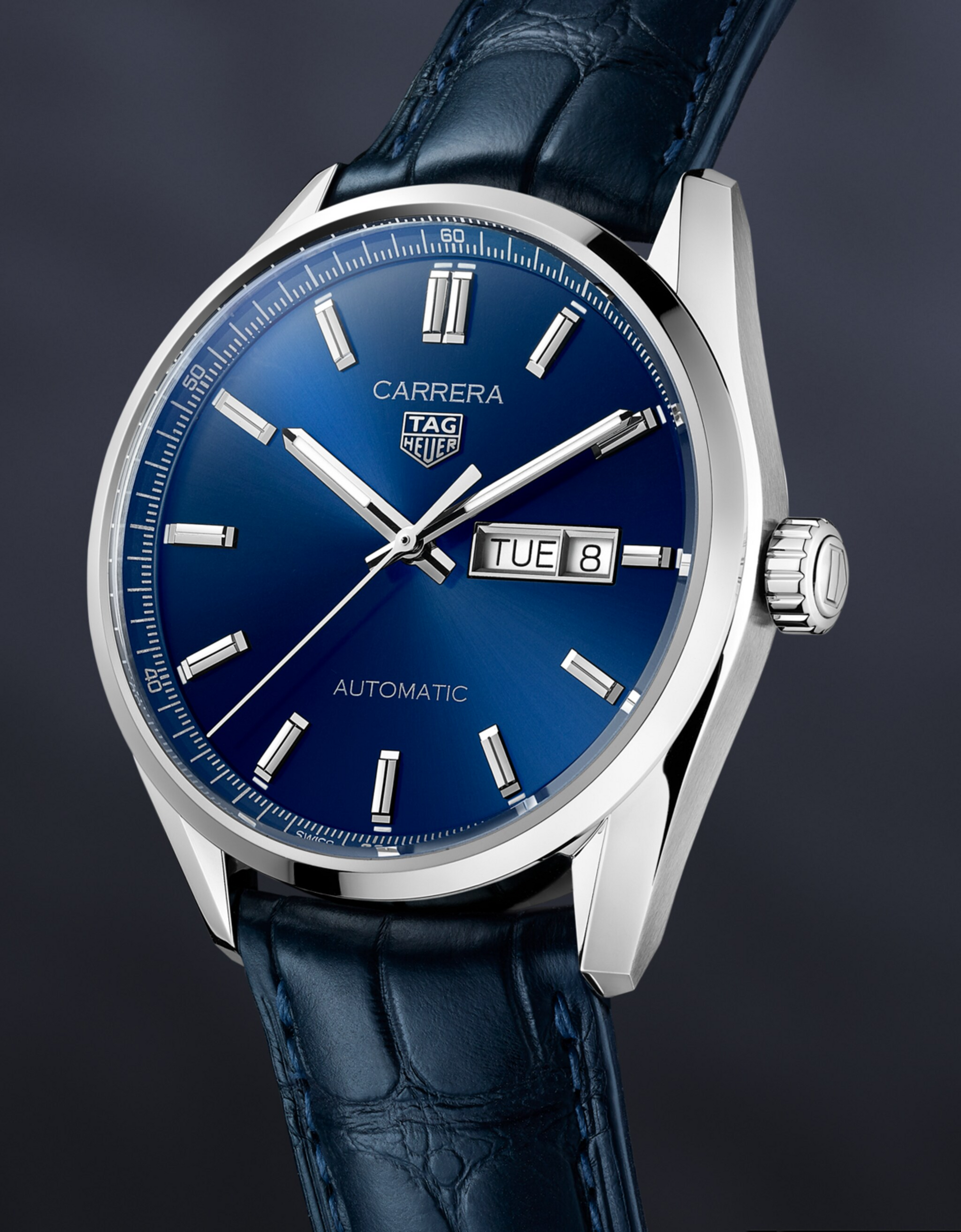 Unworn  Carrera Calibre 5 Day-Date, Stainless Steel, 41Mm, Ref# WBN2012.FC6502, Box & Papers