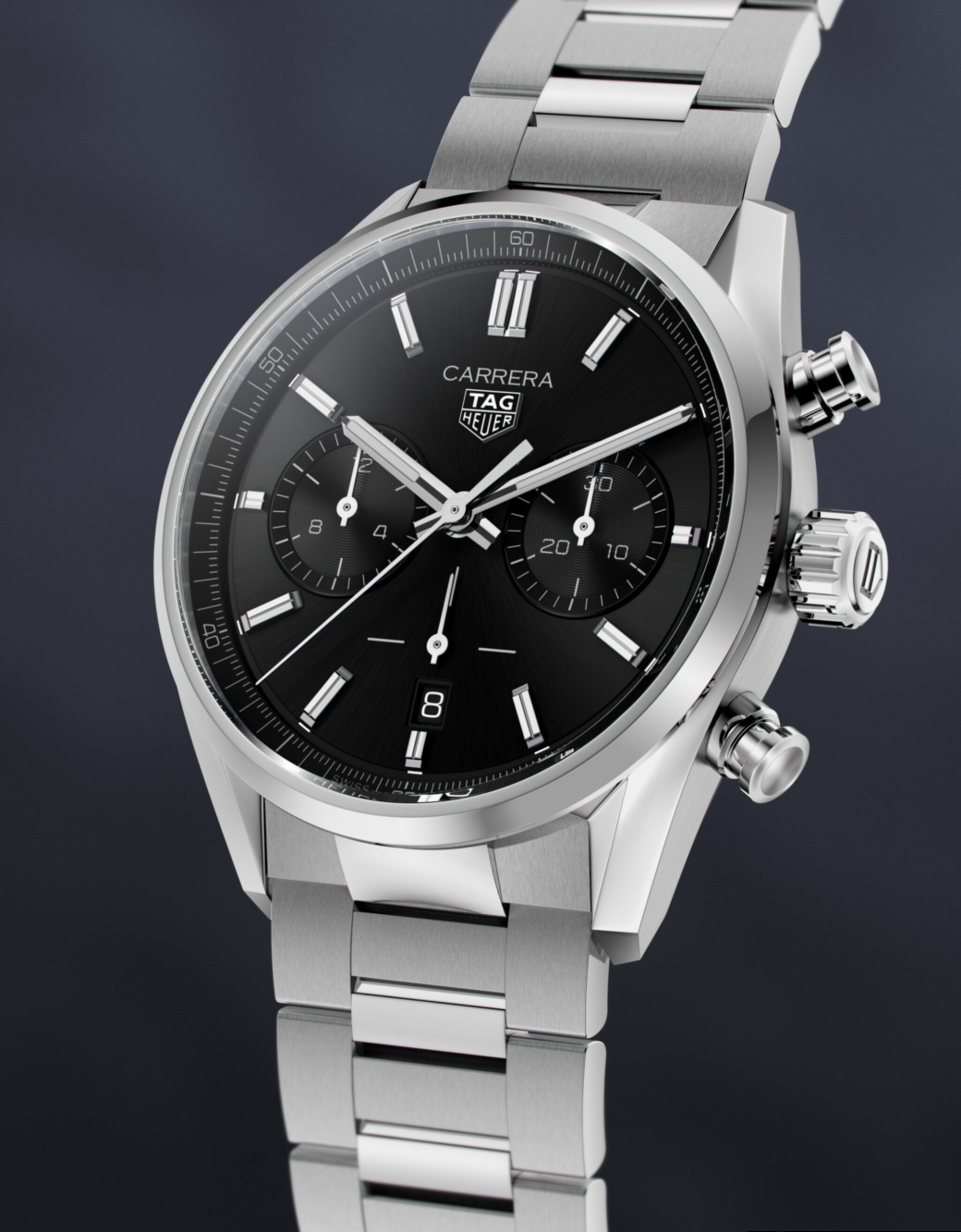 Unworn  Carrera Chronograph, Stainless Steel, 42Mm, Ref# CBN2010.BA0642, Box & Papers