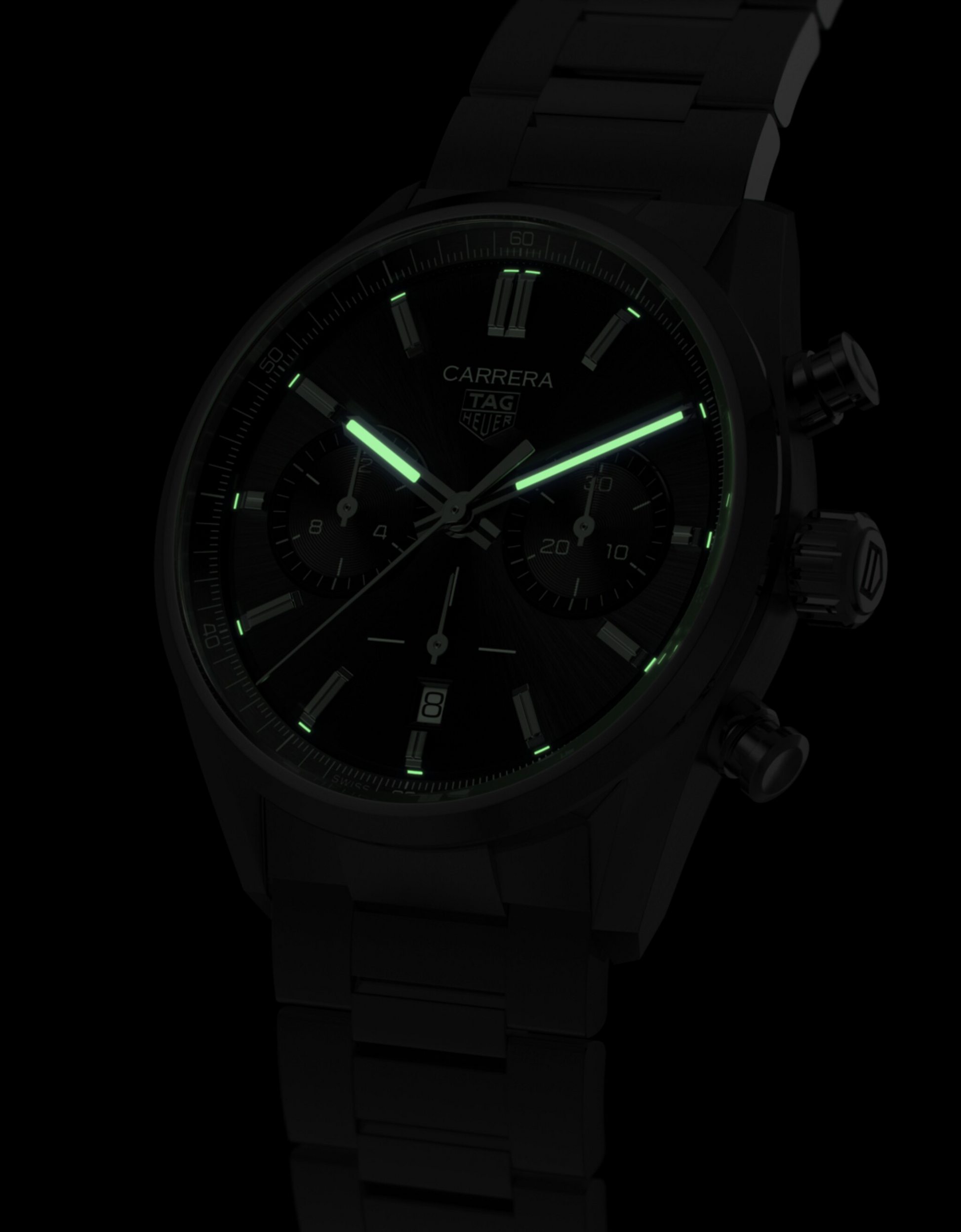 Unworn  Carrera Chronograph, Stainless Steel, 42Mm, Ref# CBN2010.BA0642, Box & Papers