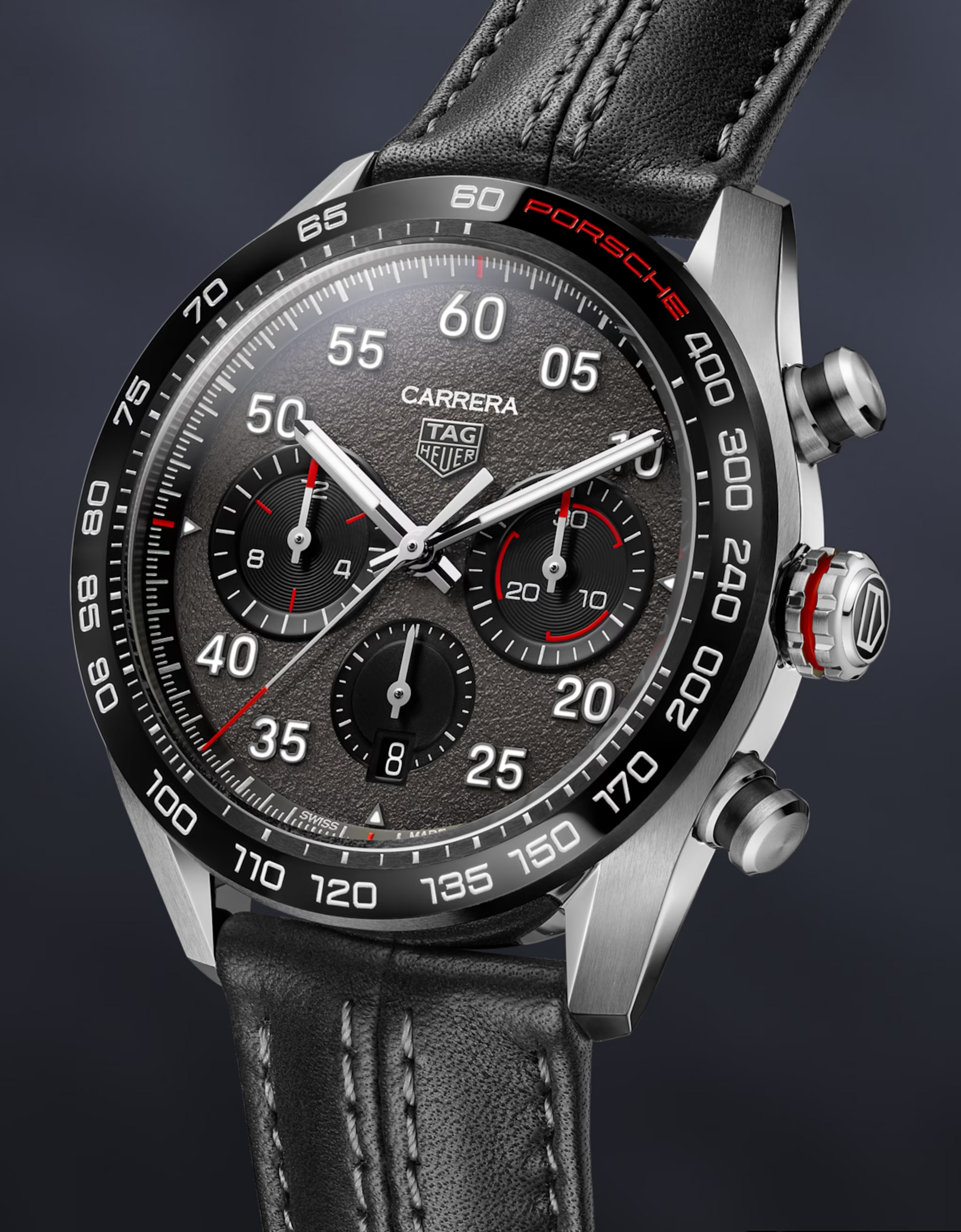 Unworn  Carrera Chronograph X Porsche, Stainless Steel, 44Mm, Ref# CBN2A1F.FC6492, Box & Papers