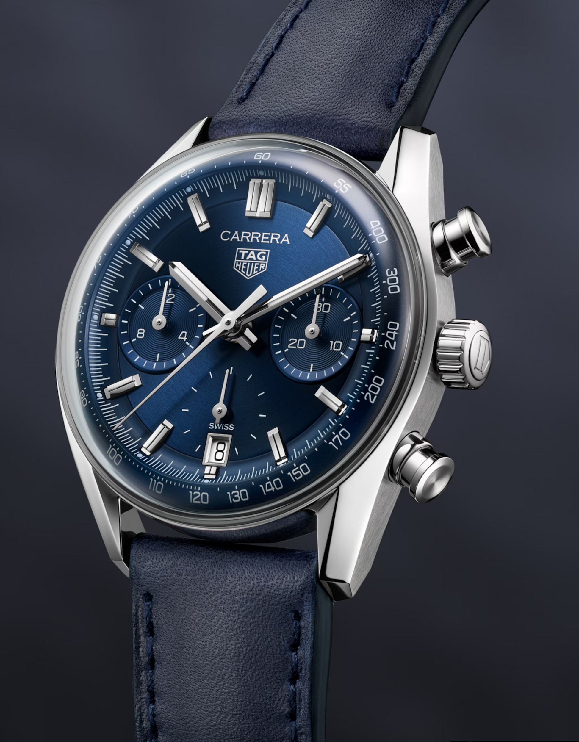 Unworn  Carrera Chronograph, Stainless Steel, 39Mm, Ref# CBS2212.FC6535, Box & Papers