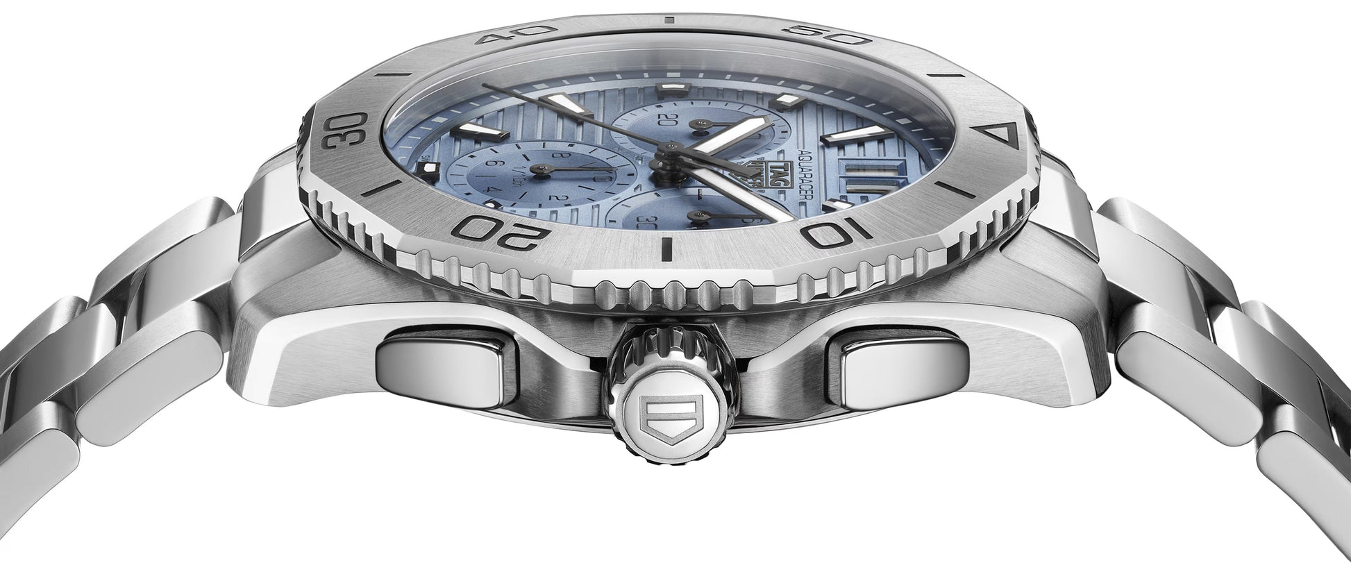 Unworn  Aquaracer Professional 200 Chronograph 40, Stainless Steel, Ref# CBP1112.BA0627, Box & Papers