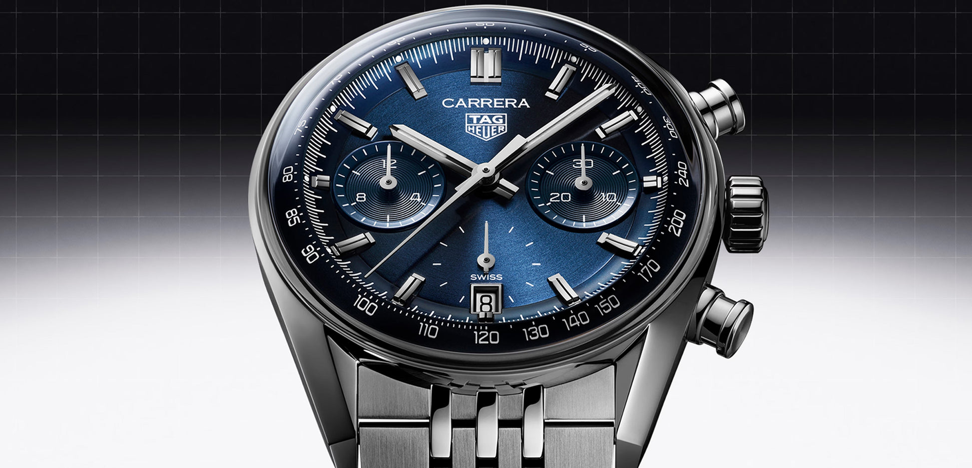 Unworn  Carrera Chronograph, Stainless Steel, 39Mm, Ref# CBS2212.BA0048, Box & Papers