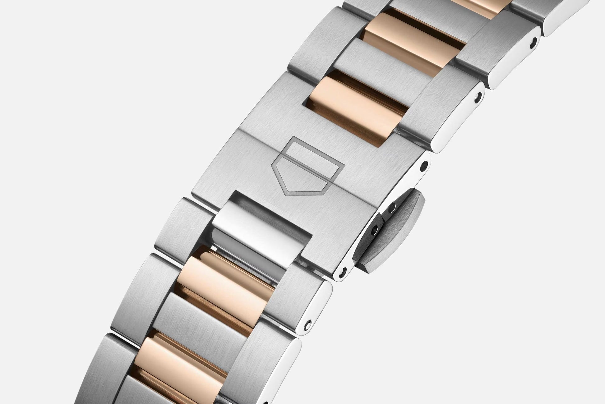 Unworn  Carrera Calibre 7 Date, Stainless Steel and 18K Rose Gold Set with Diamonds, 36Mm, Ref# WBN2351.BD0000, Box & Papers