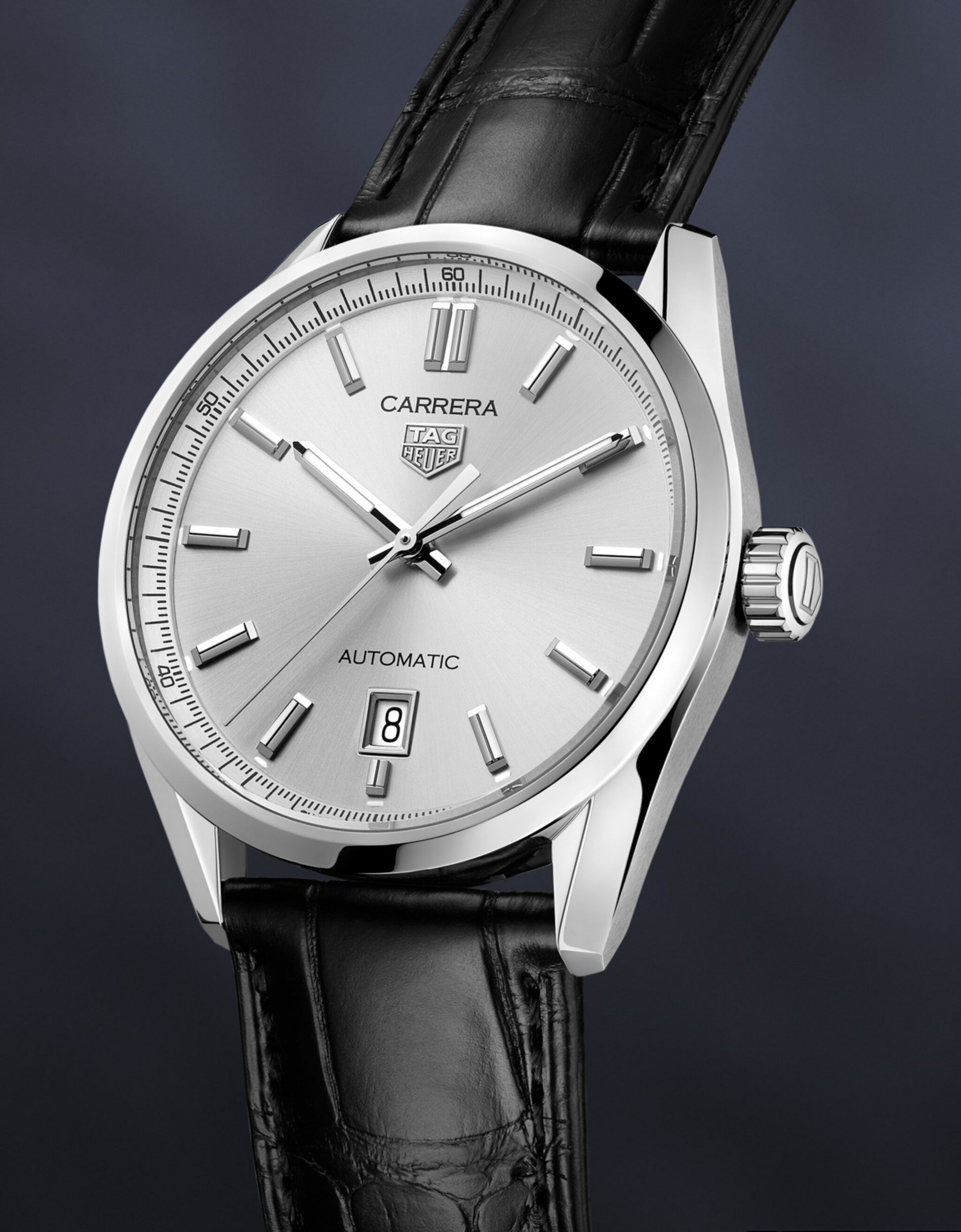 Unworn  Carrera Calibre 5 Date, Stainless Steel, 39Mm, Ref# WBN2111.FC6505, Box & Papers