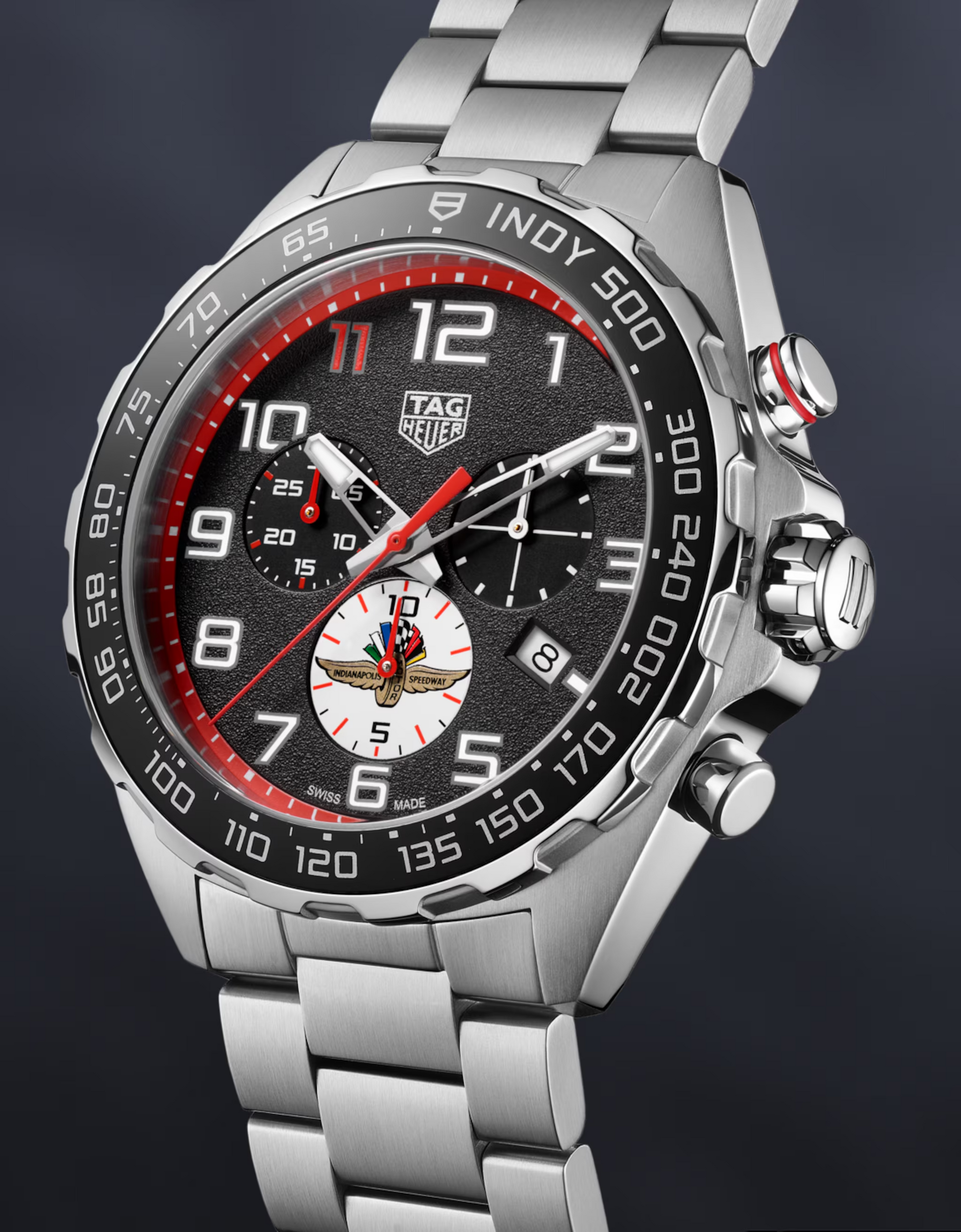 Unworn  Formula 1 Chronograph X INDY 500, Stainless Steel, 43Mm, Ref# CAZ101AW.BA0842, Box & Papers