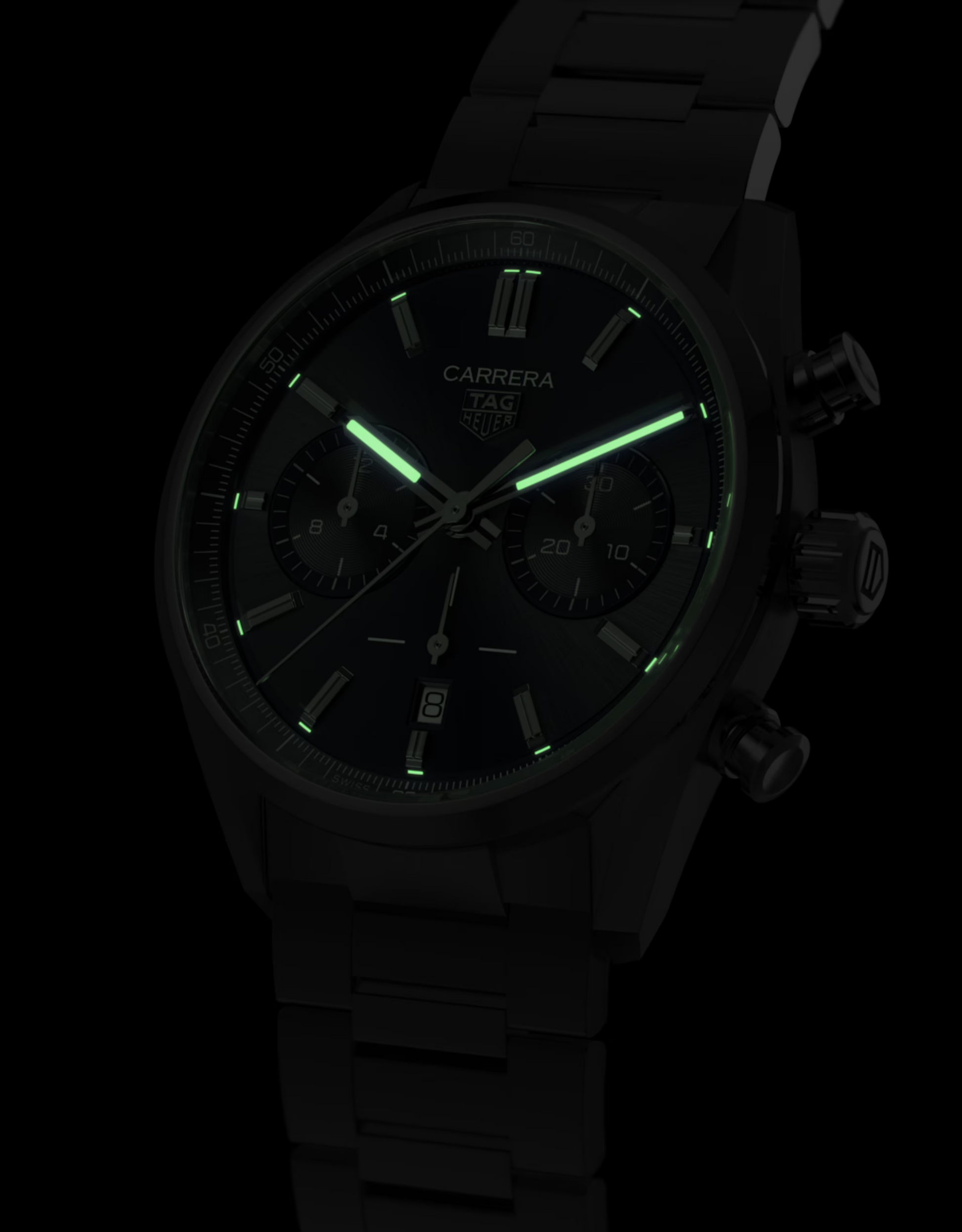 Unworn  Carrera Chronograph, Stainless Steel, 42Mm, Ref# CBN2011.BA0642, Box & Papers