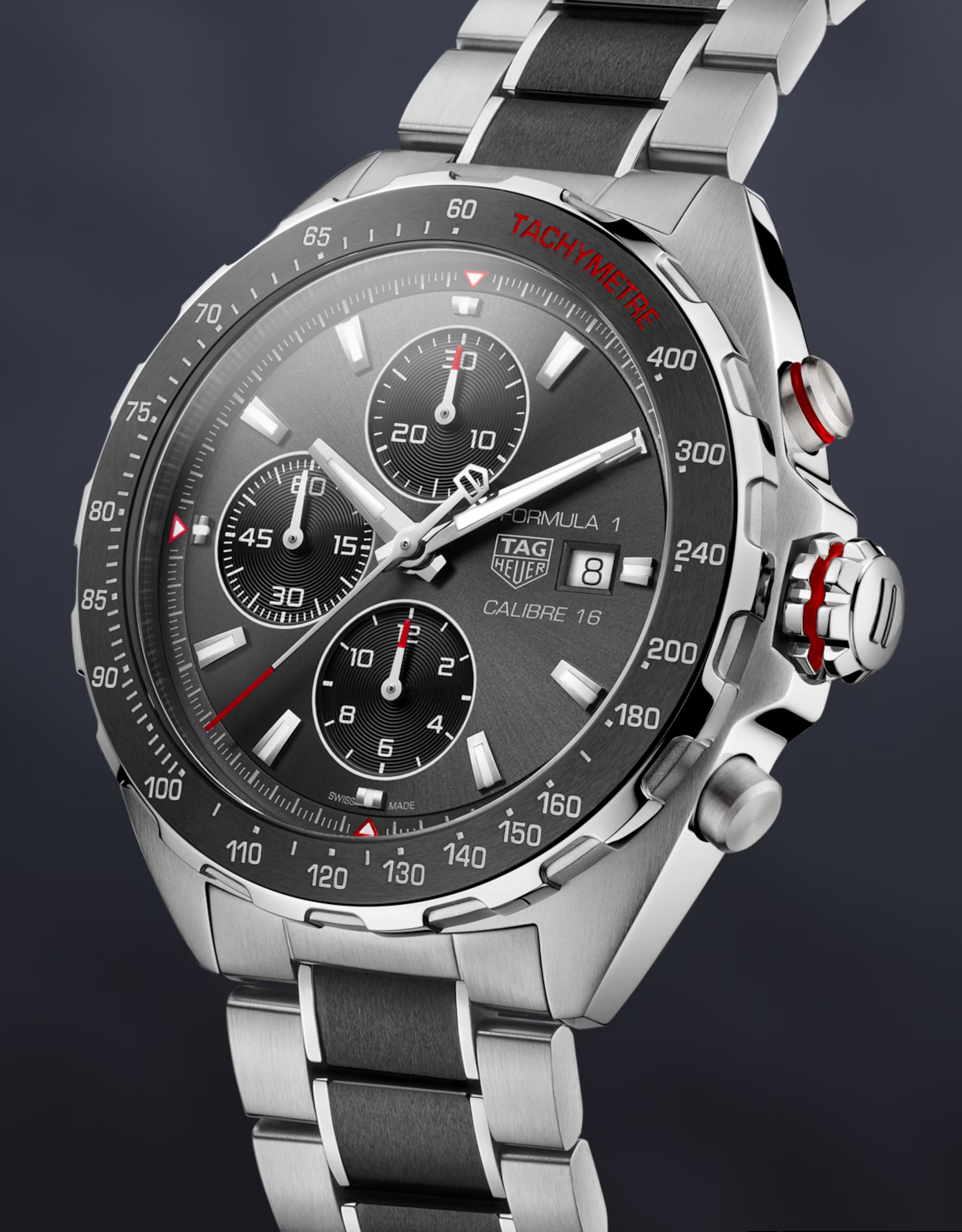 Unworn  Formula 1 Chronograph, Stainless Steel and Ceramic, 44Mm, Ref# CAZ2012.BA0970, Box & Papers