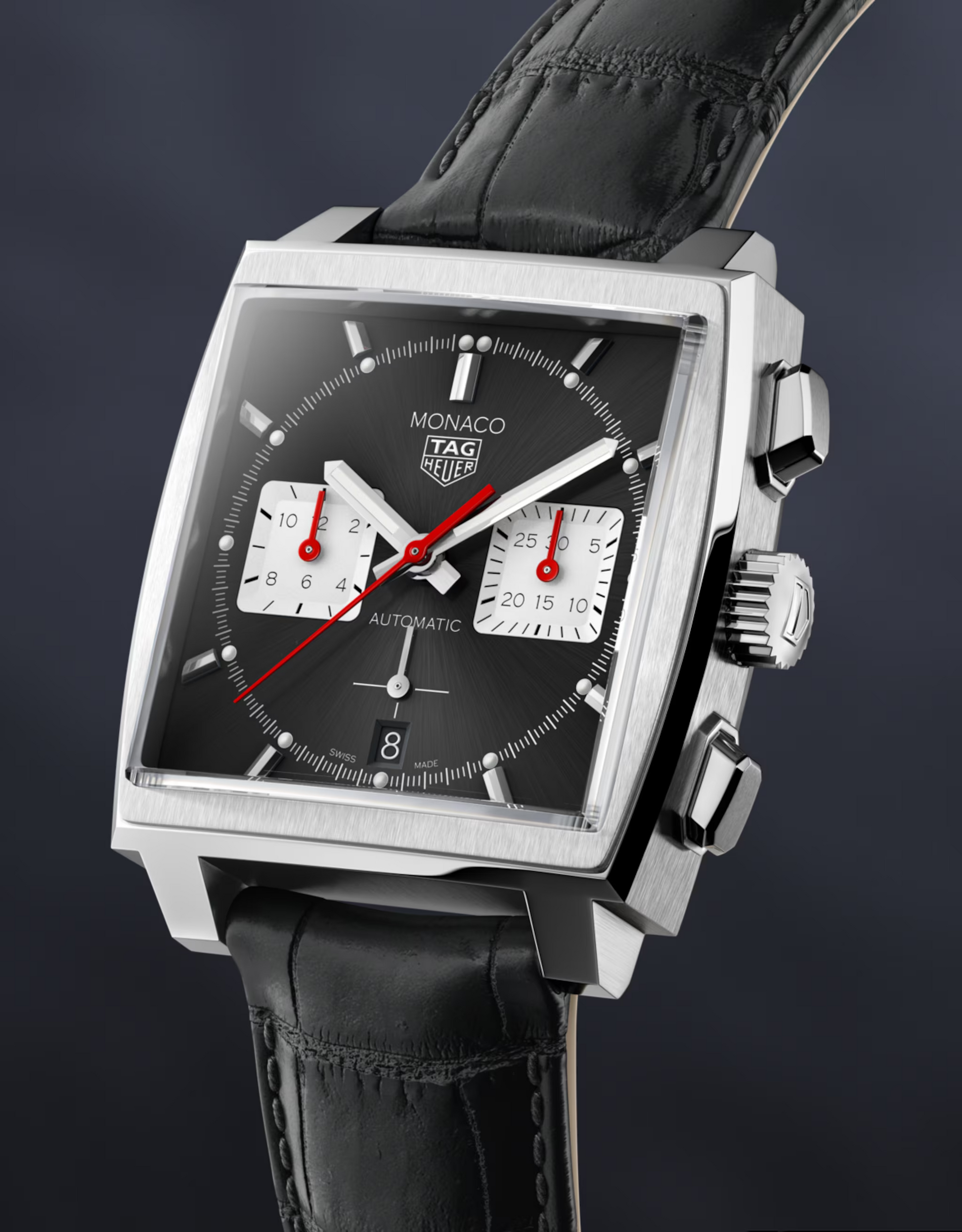 Unworn  Monaco Chronograph Automatic, Stainless Steel, 39Mm, Ref# CBL2113.FC6177, Box and Papers