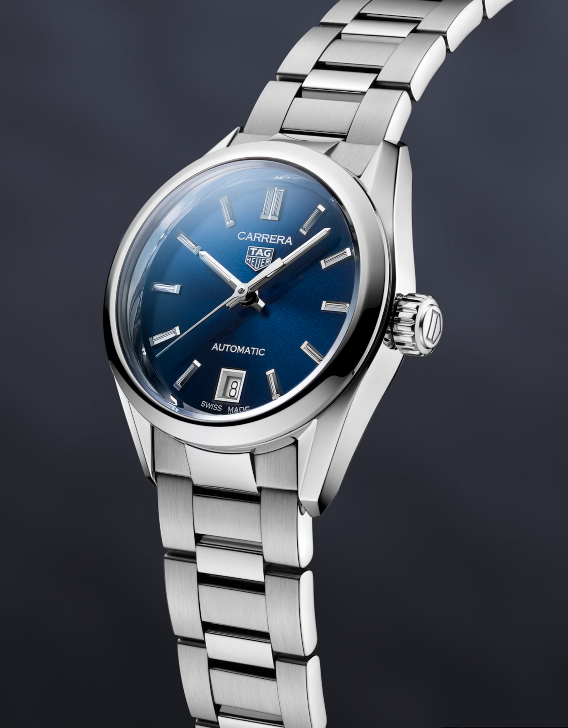 Unworn  Carrera Calibre 9 Date, Stainless Steel, 29Mm, Ref# WBN2411.BA0621, Box & Papers