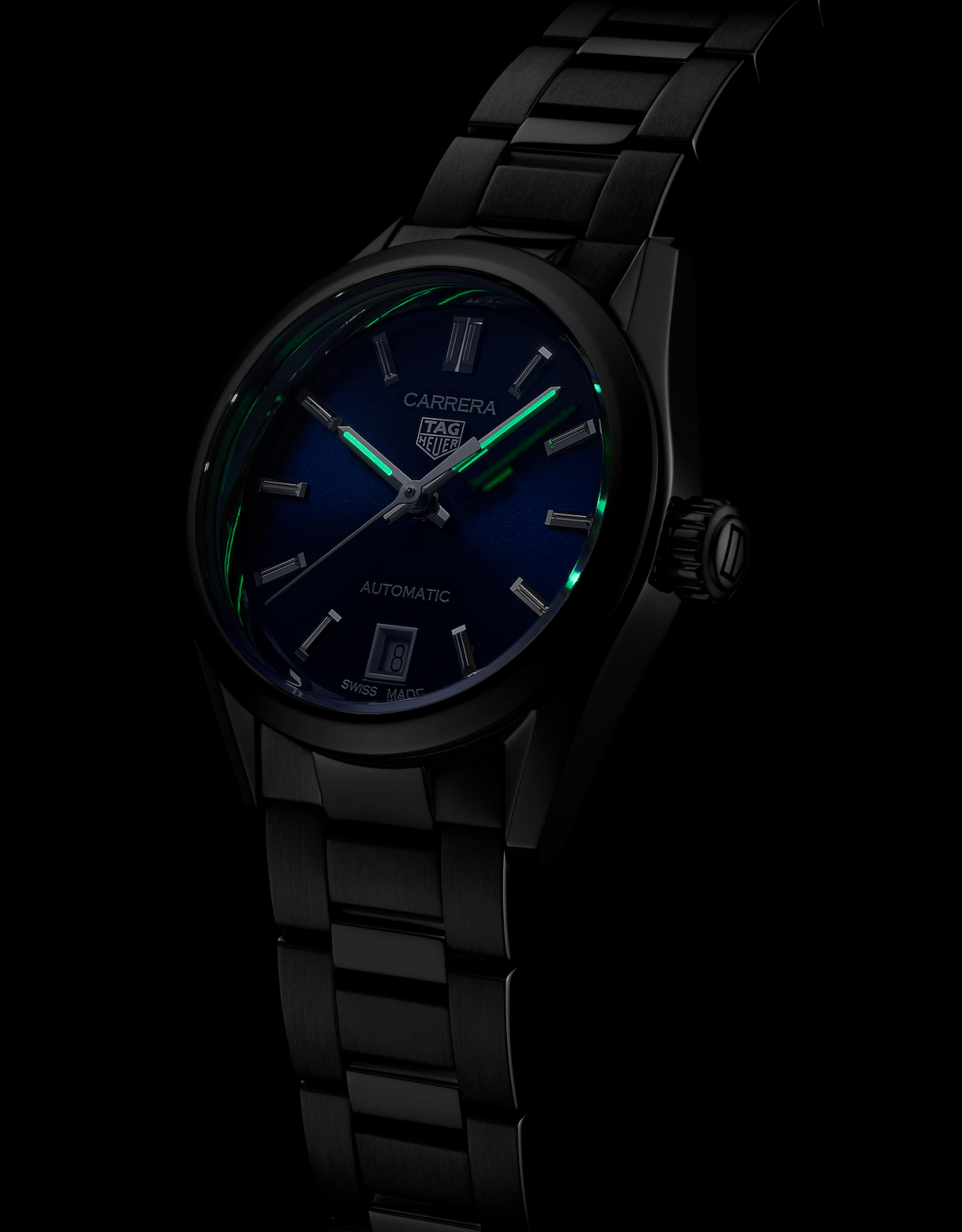 Unworn  Carrera Calibre 9 Date, Stainless Steel, 29Mm, Ref# WBN2411.BA0621, Box & Papers