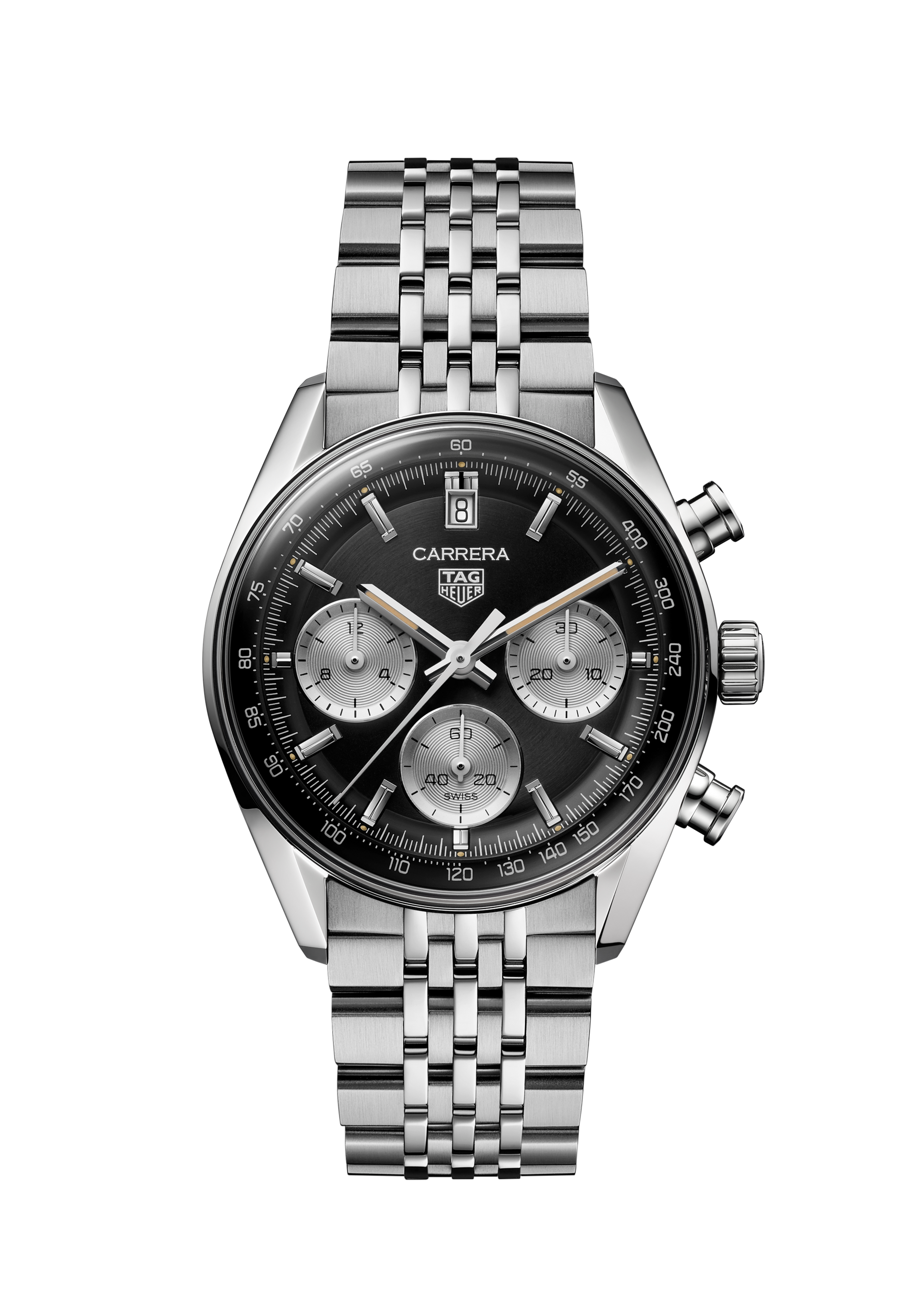 Unworn  Carrera Chronograph, Stainless Steel, 39Mm, Ref# CBS2210.BA0048, Box & Papers