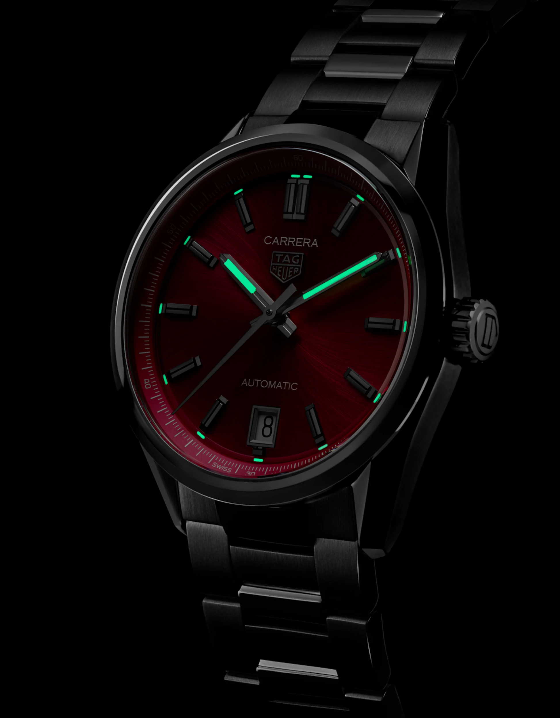 Unworn  Carrera Calibre 7 Date, Stainless Steel, 36Mm, Ref# WBN2313.BA0001, Box & Papers