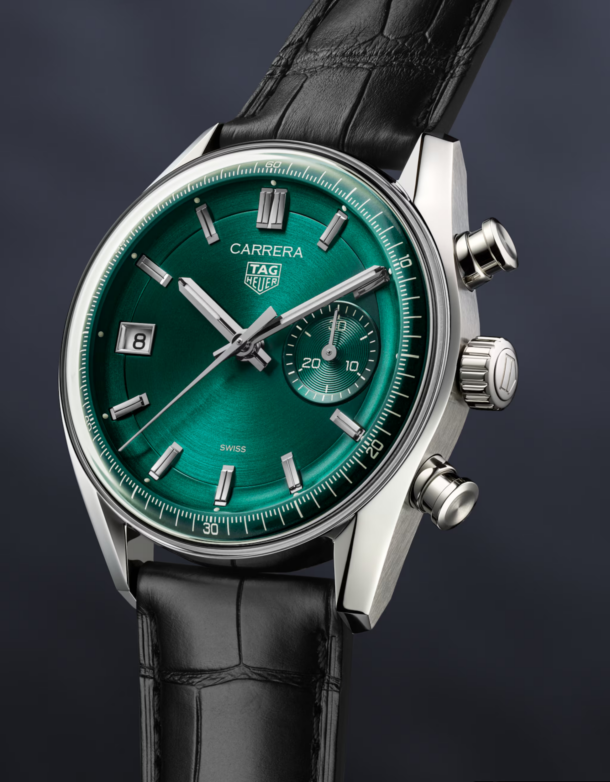 Unworn  Carrera Chronograph, Stainless Steel, 39Mm, Ref# CBS2211.FC6545, Box & Papers