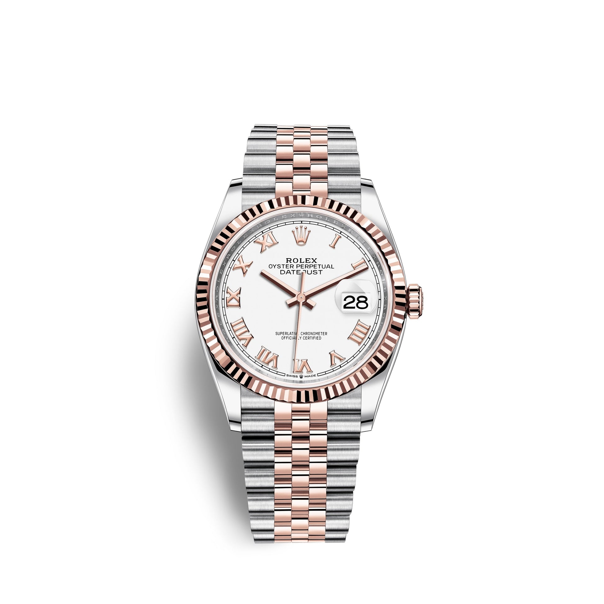 Datejust 36, 18K Everose Gold and Stainless Steel, 36Mm, Ref# 126231-0015